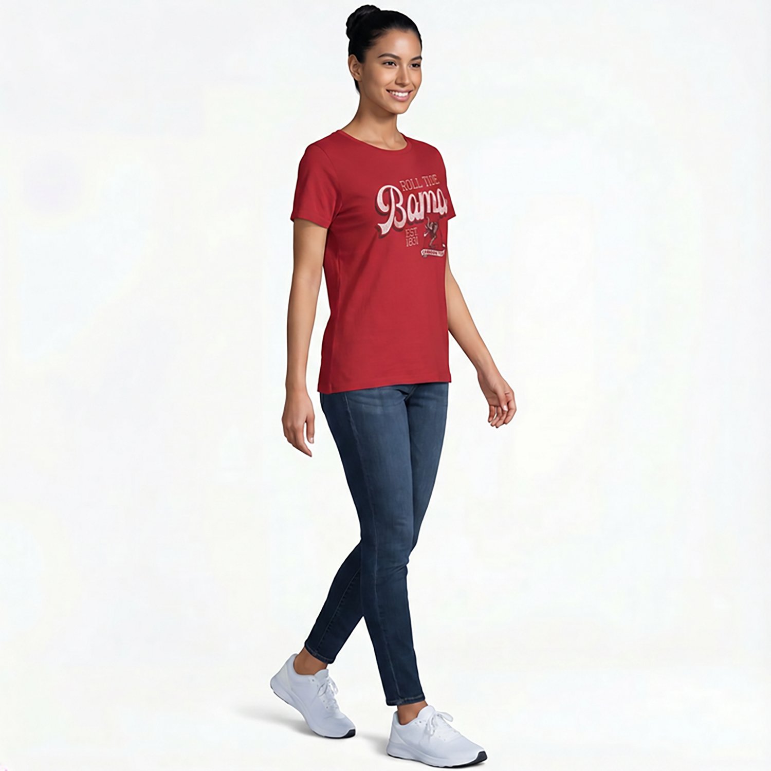 Retro Brand Women's University of Alabama Script Boxy Graphic T-shirt - view number 3