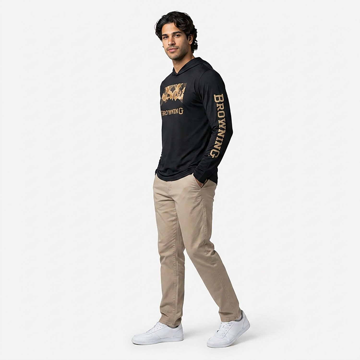 Browning Men's Taylor Hooded Long Sleeve T-shirt - view number 2