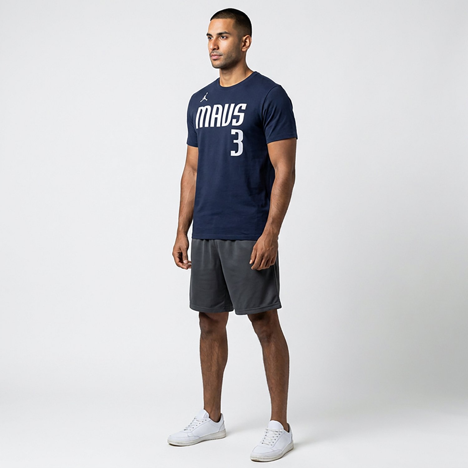 Nike Men's Jordan Dallas Mavericks Statement N&N A. Davis Short Sleeve T-shirt