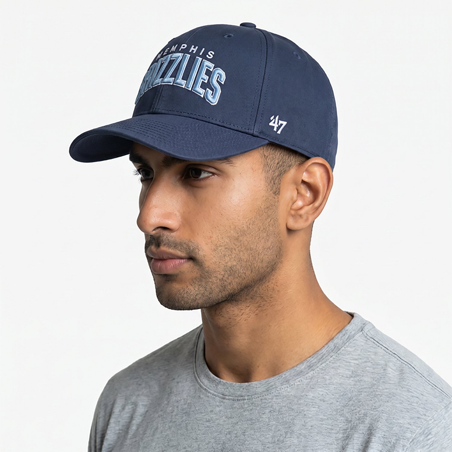 47B Men's Grizzlies Block Arch Hitch Cap - view number 3
