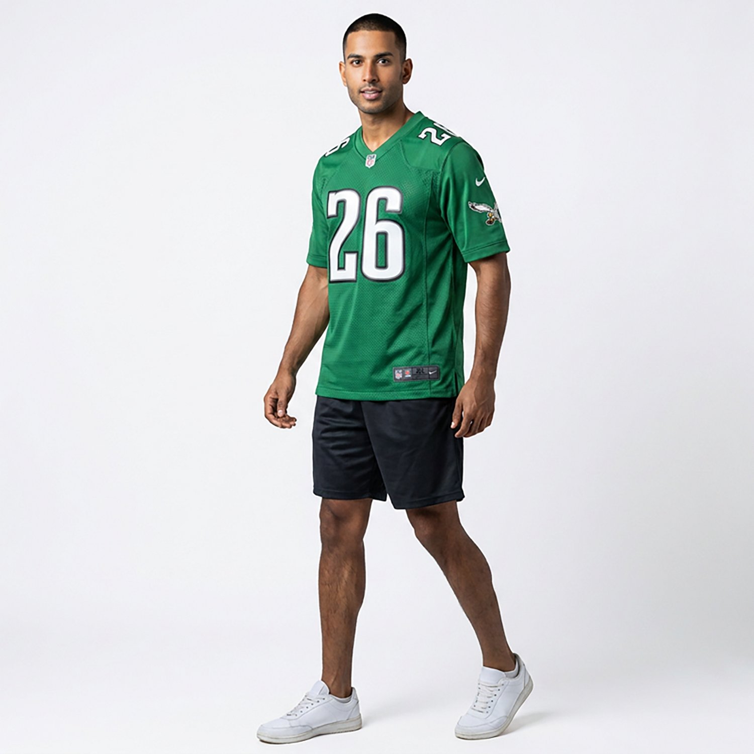 Nike Men's Eagles Saquon Barkley Alt 2 Game N&N Jersey - view number 2