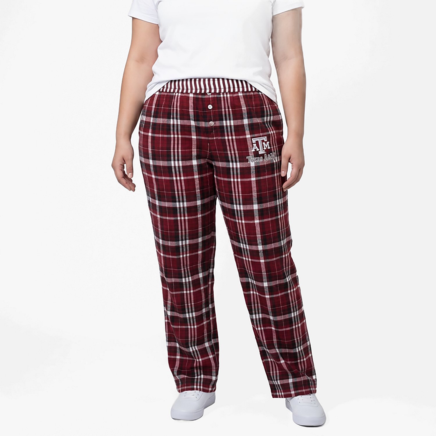 College Concepts Women's Texas A&M Laney Plaid Pants - view number 2