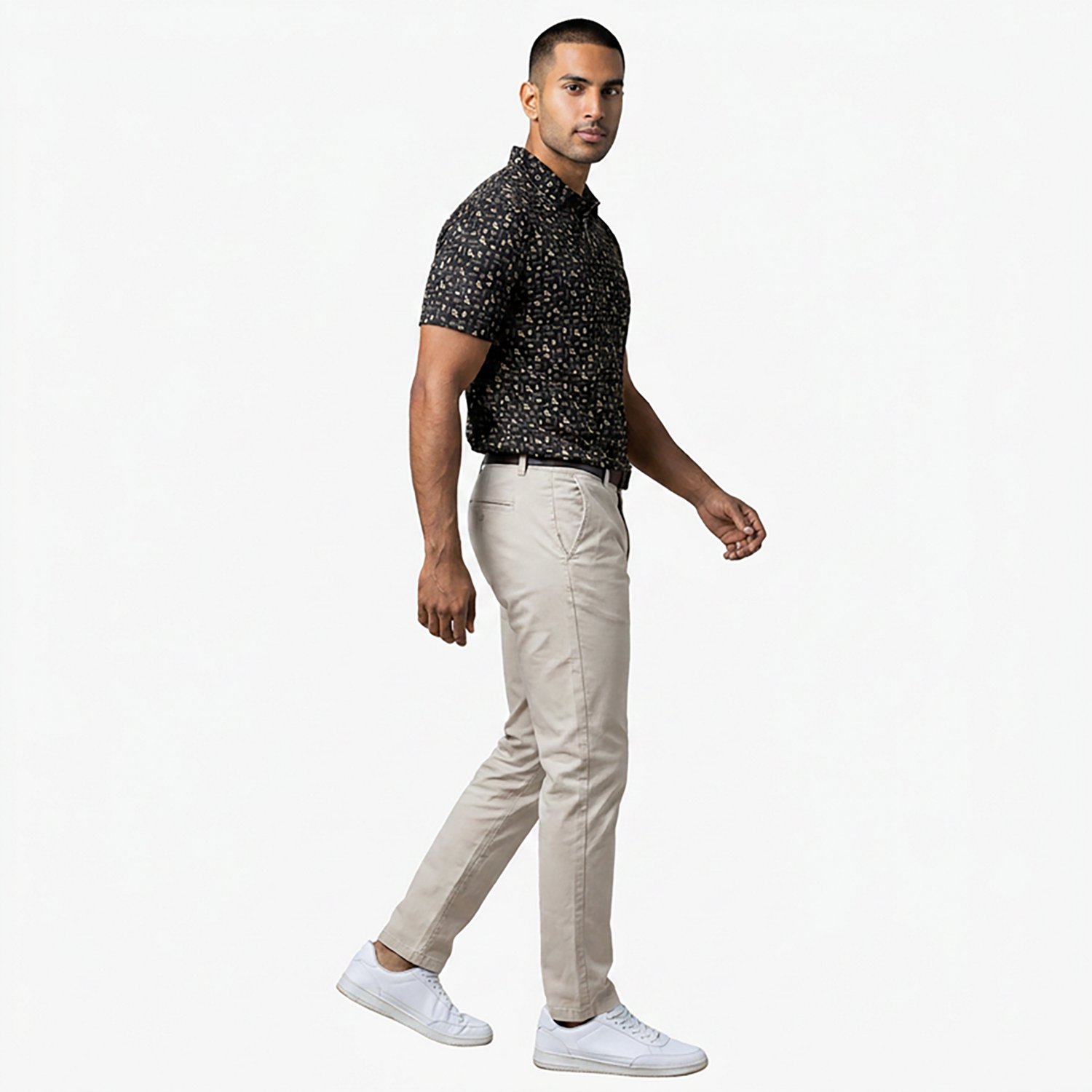 Antigua Men's New Orleans Saints Lateral Short Sleeve Polo - view number 2