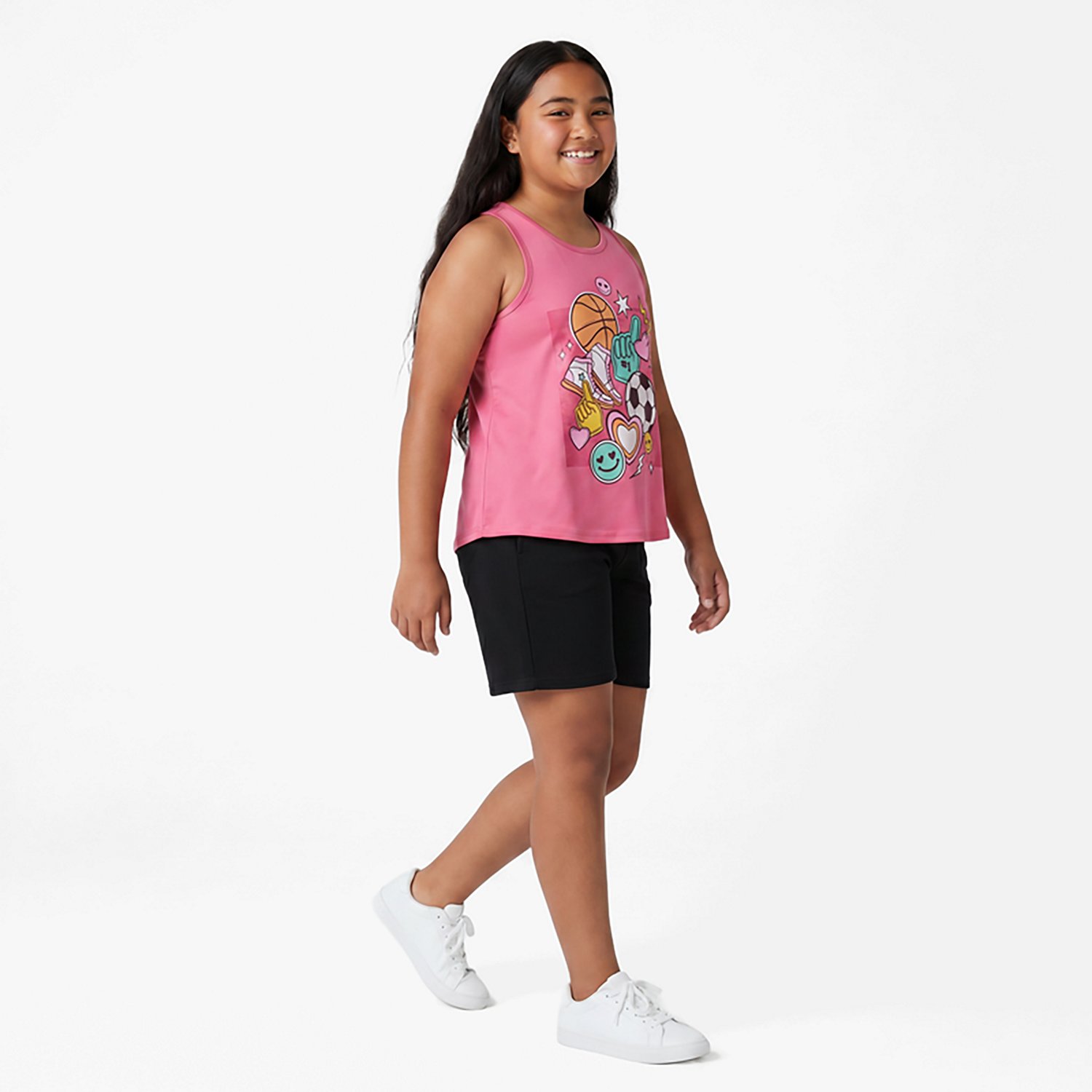BCG Girls' Training Turbo Super Short Tank Top