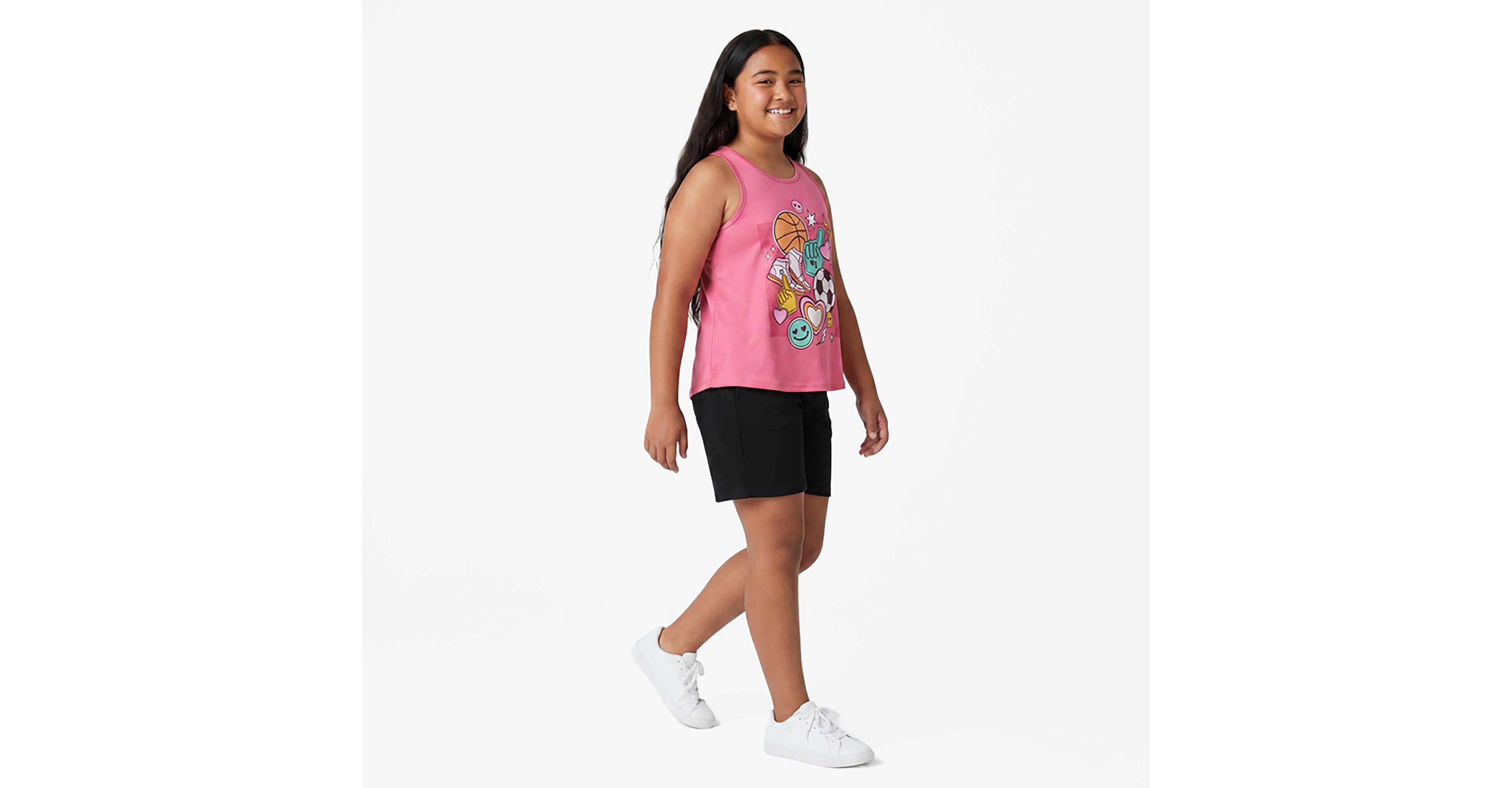BCG Girls' Training Turbo Super Short Tank Top
