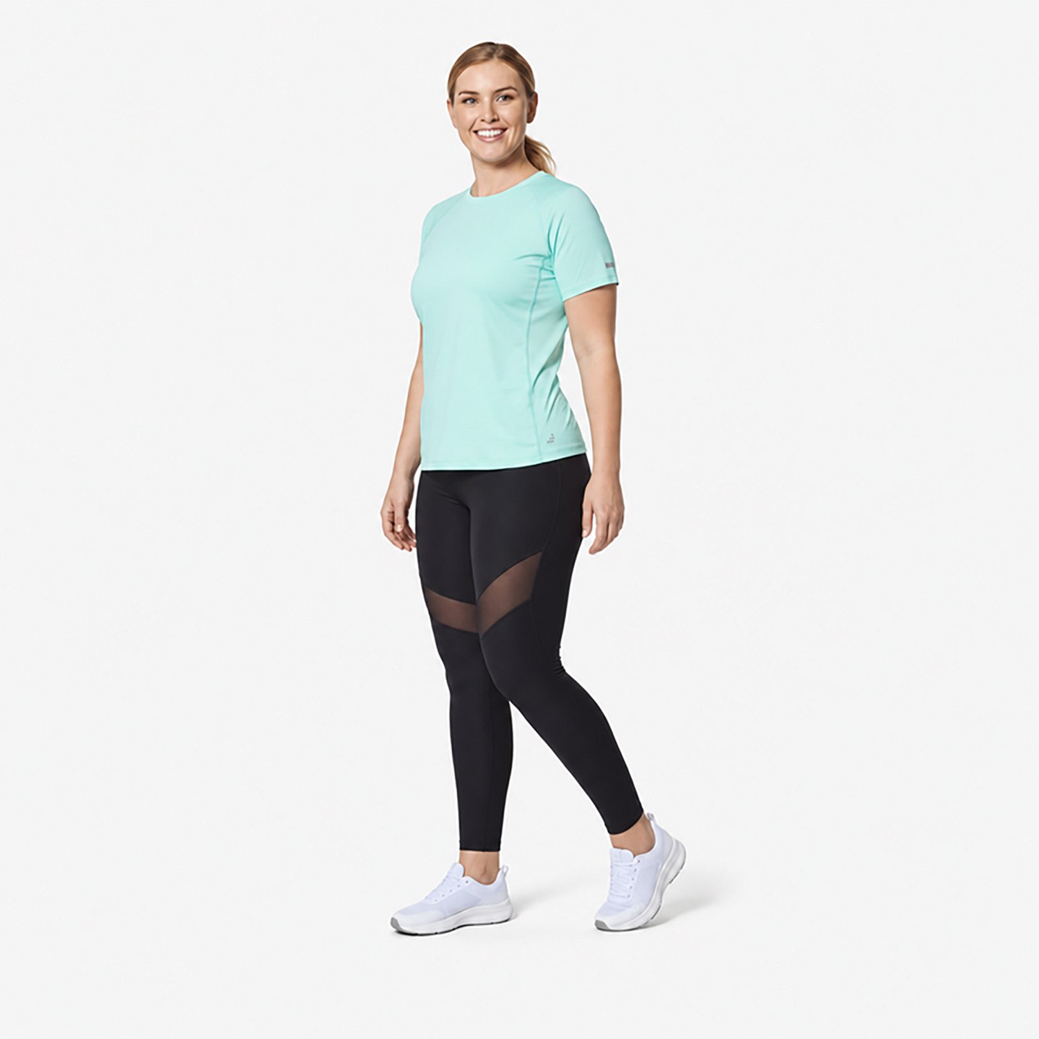 BCG Women's Run Mesh Back Short Sleeve T-shirt - view number 3