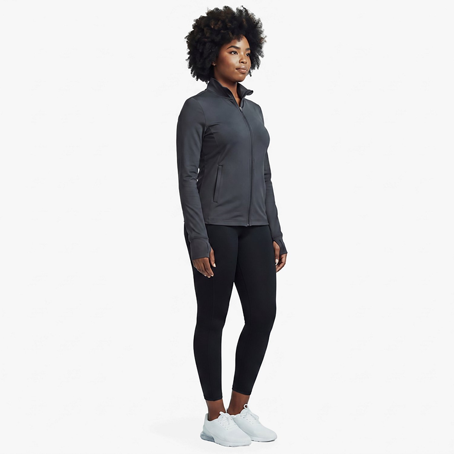 BCG Women's Knit Tech Full Zip Jacket