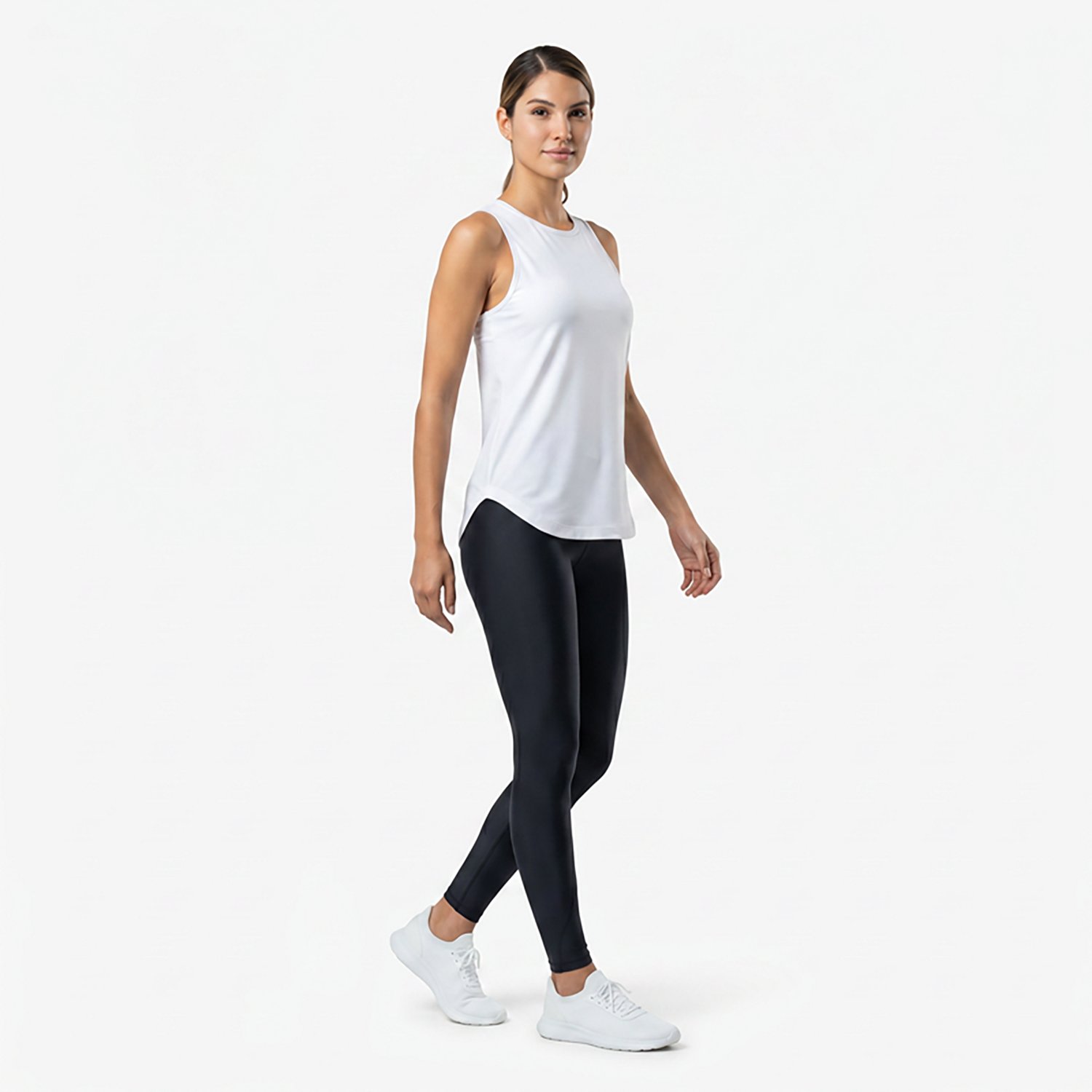 BCG Women's Run Keyhold Mesh Back Tank Top