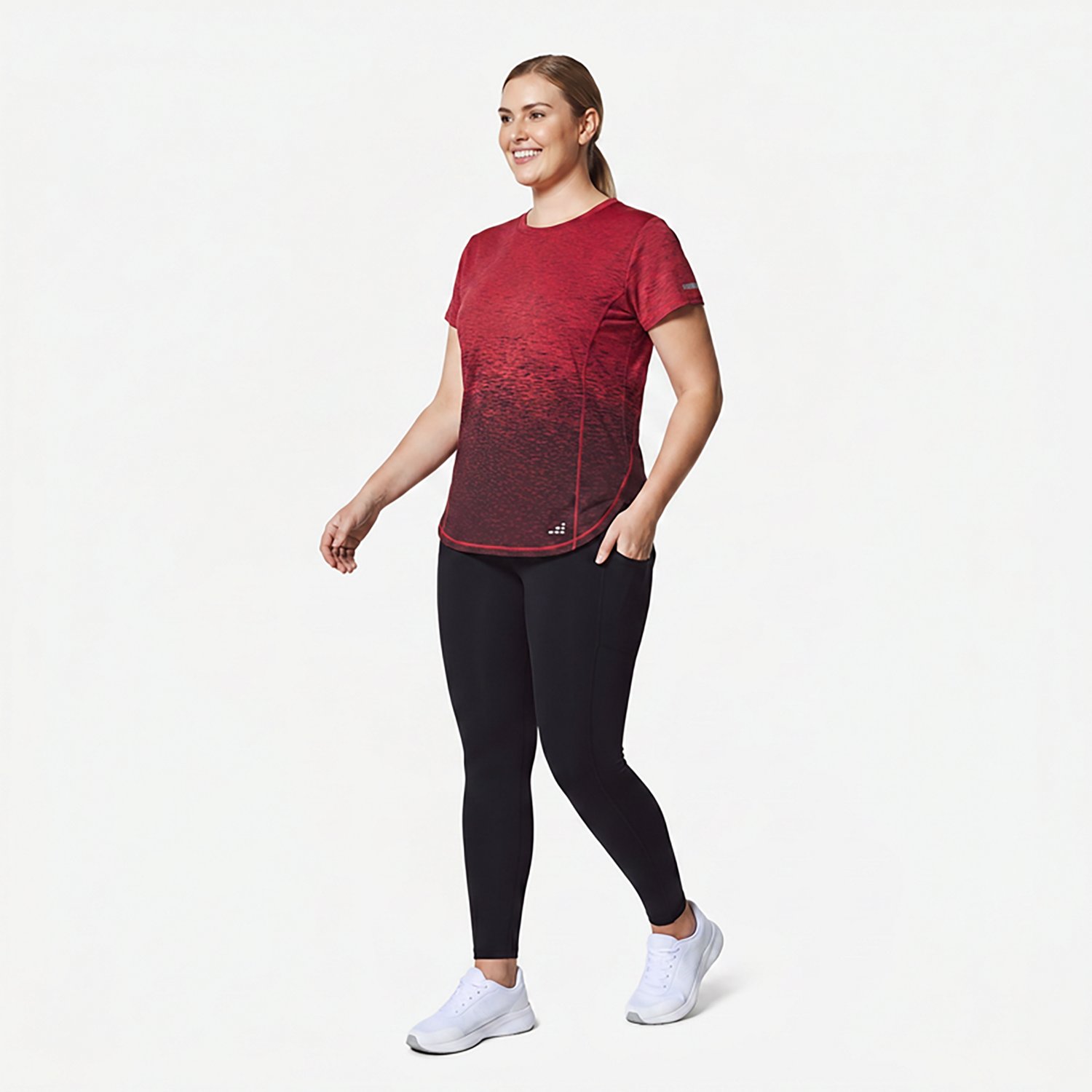 BCG Women's Ombre Crew Short Sleeve T-Shirt