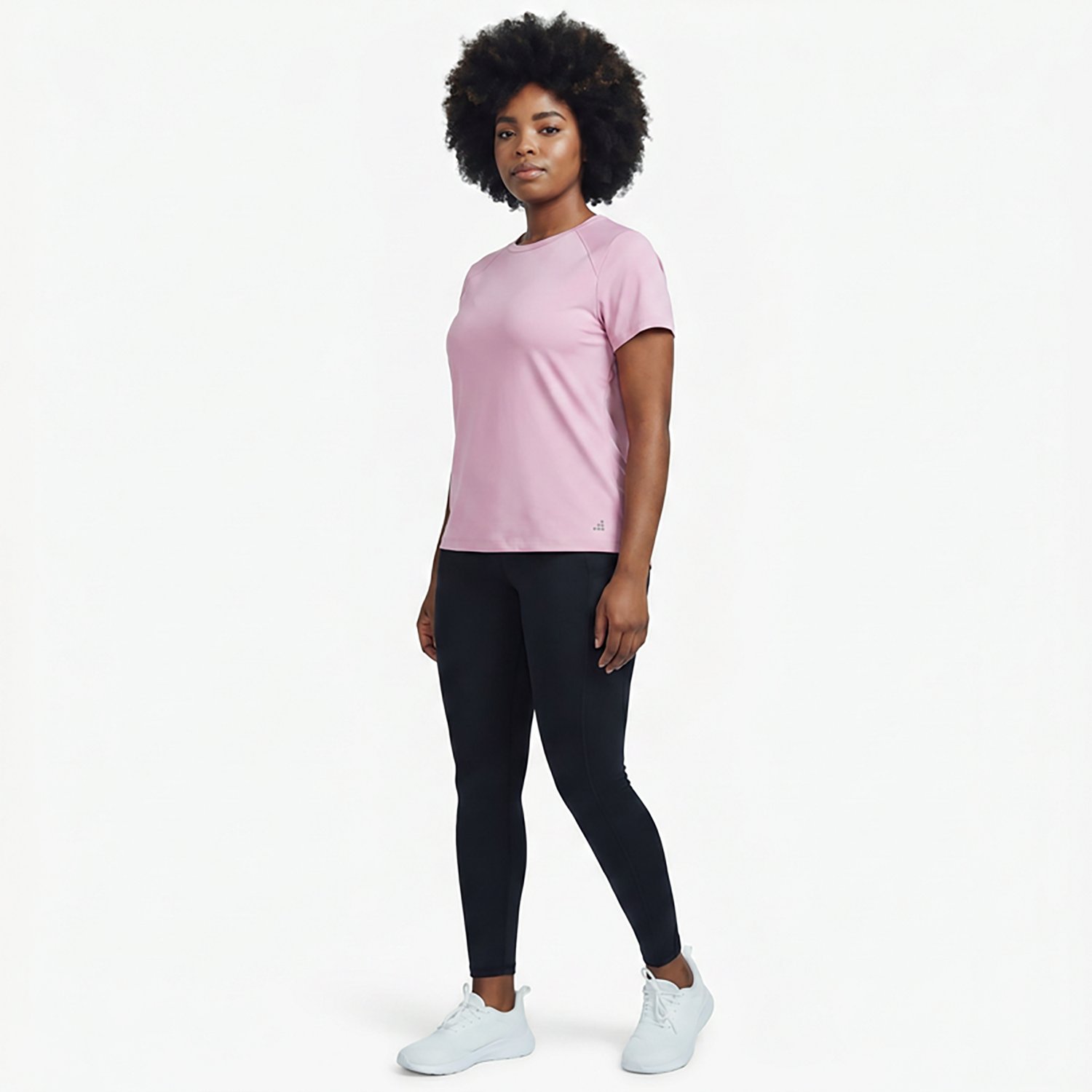 BCG Women's Fitted Key Back Short Sleeve T-shirt