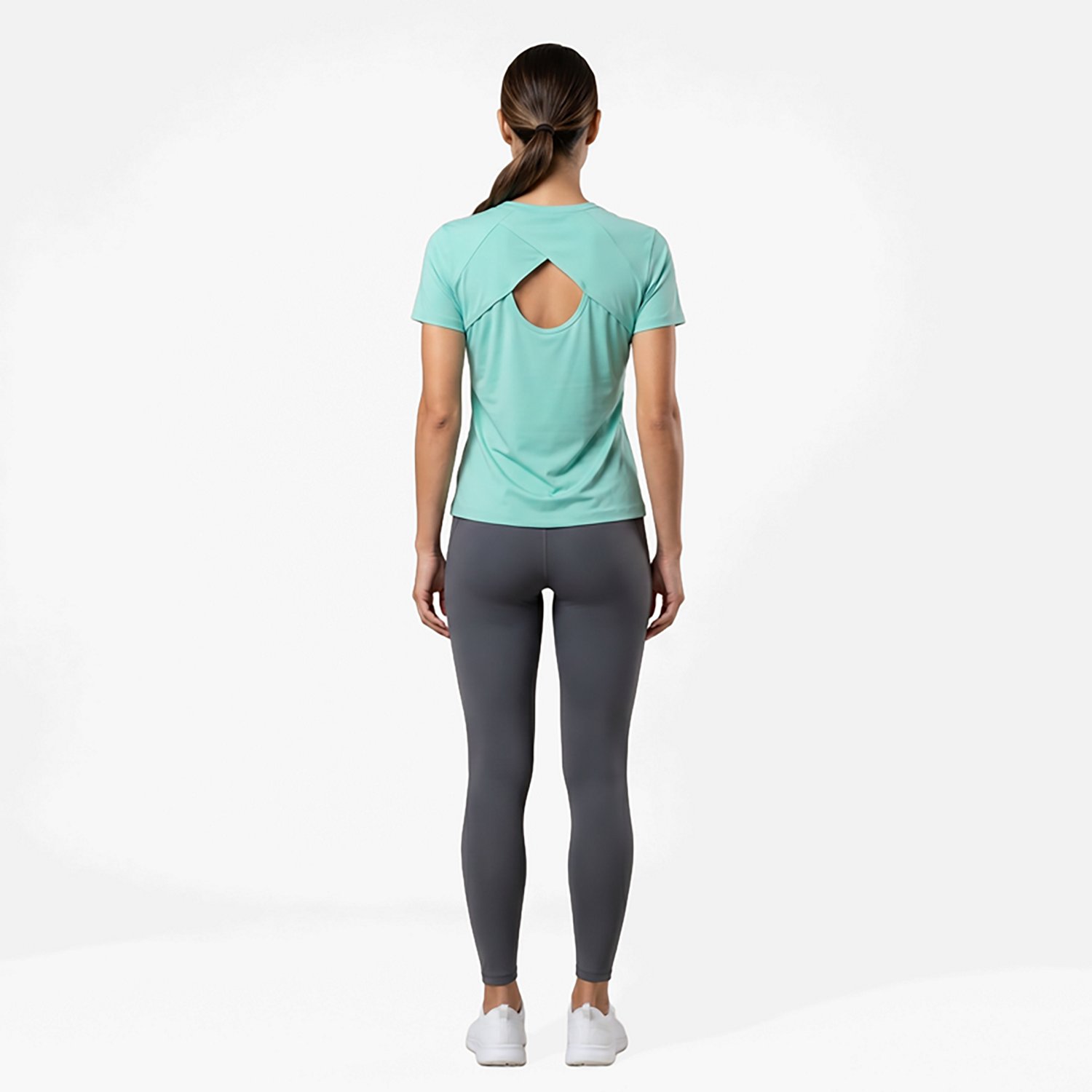 BCG Women's Fitted Key Back Short Sleeve T-shirt - view number 2