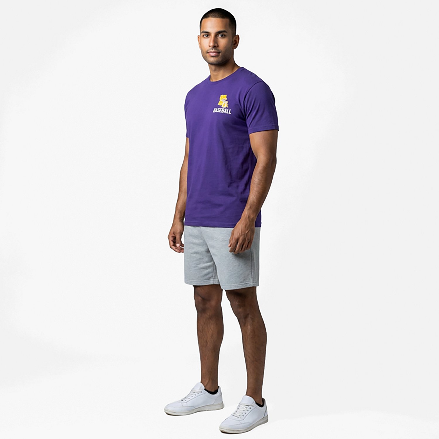 Image One Men's LSU Tigers Baseball Card Mascot Short Sleeve T-shirt - view number 3