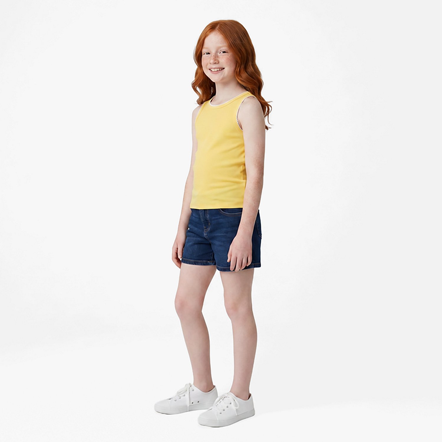 BCG Girls' Blanket Stitch Rib Tank - view number 2