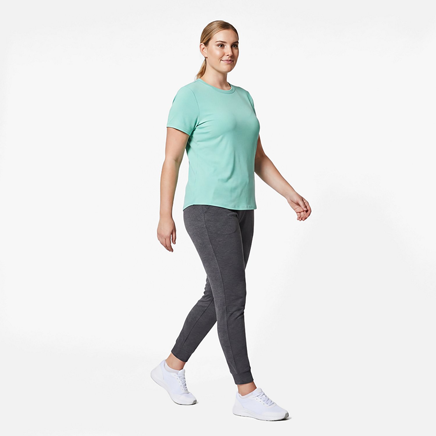 BCG Women's Sign Crew Rib Short Sleeve T-Shirt
