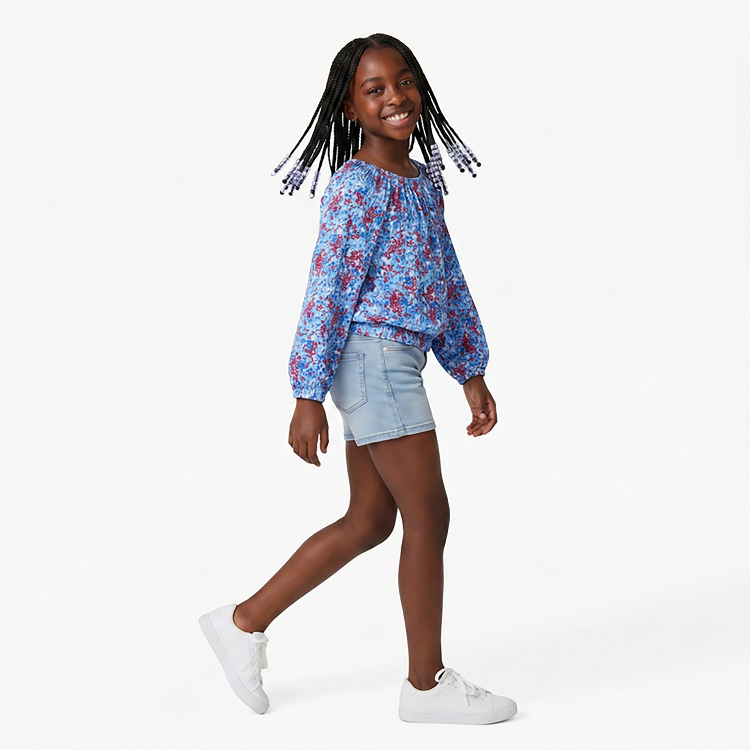 BCG Girls' Puff Sleeve Cinched T-shirt Dress - view number 2