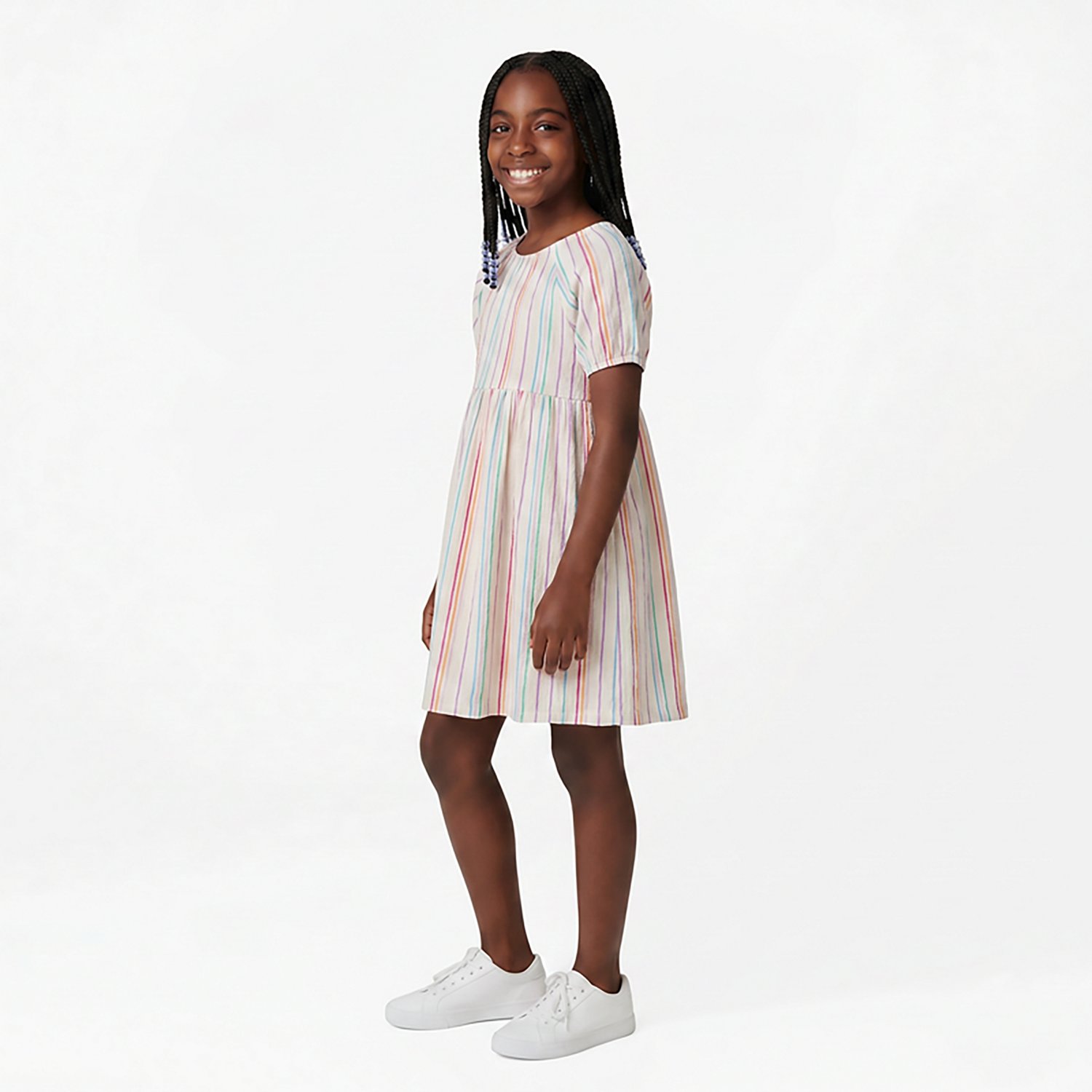 BCG Girls' Puff Sleeve Printed Dress - view number 2