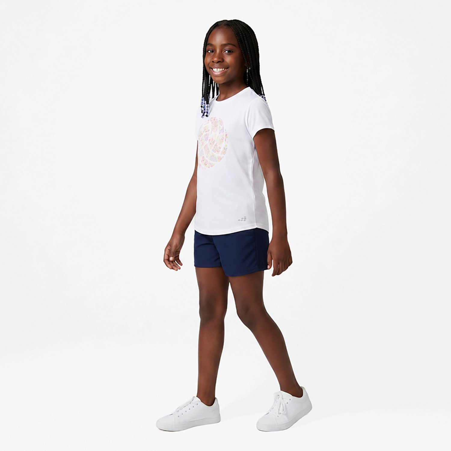 BCG Girls' Training Turbo Volley Floral Performance T-shirt - view number 3