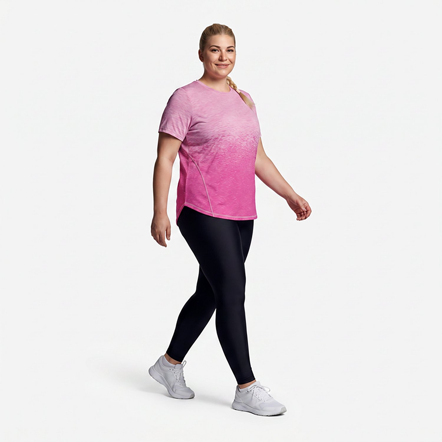 BCG Women's Plus Ombre Crew Short Sleeve T-shirt - view number 2