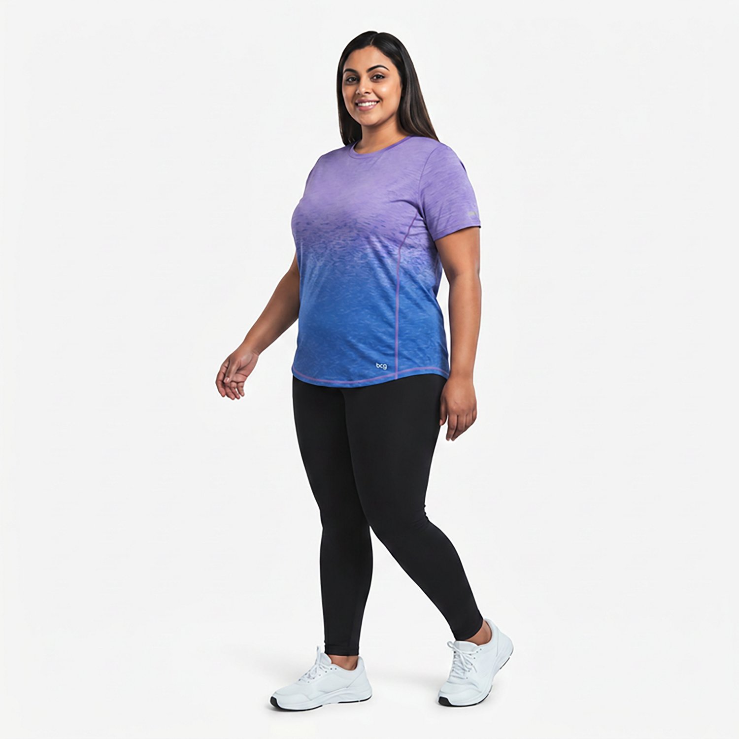 BCG Women's Plus Ombre Crew Short Sleeve T-shirt - view number 2