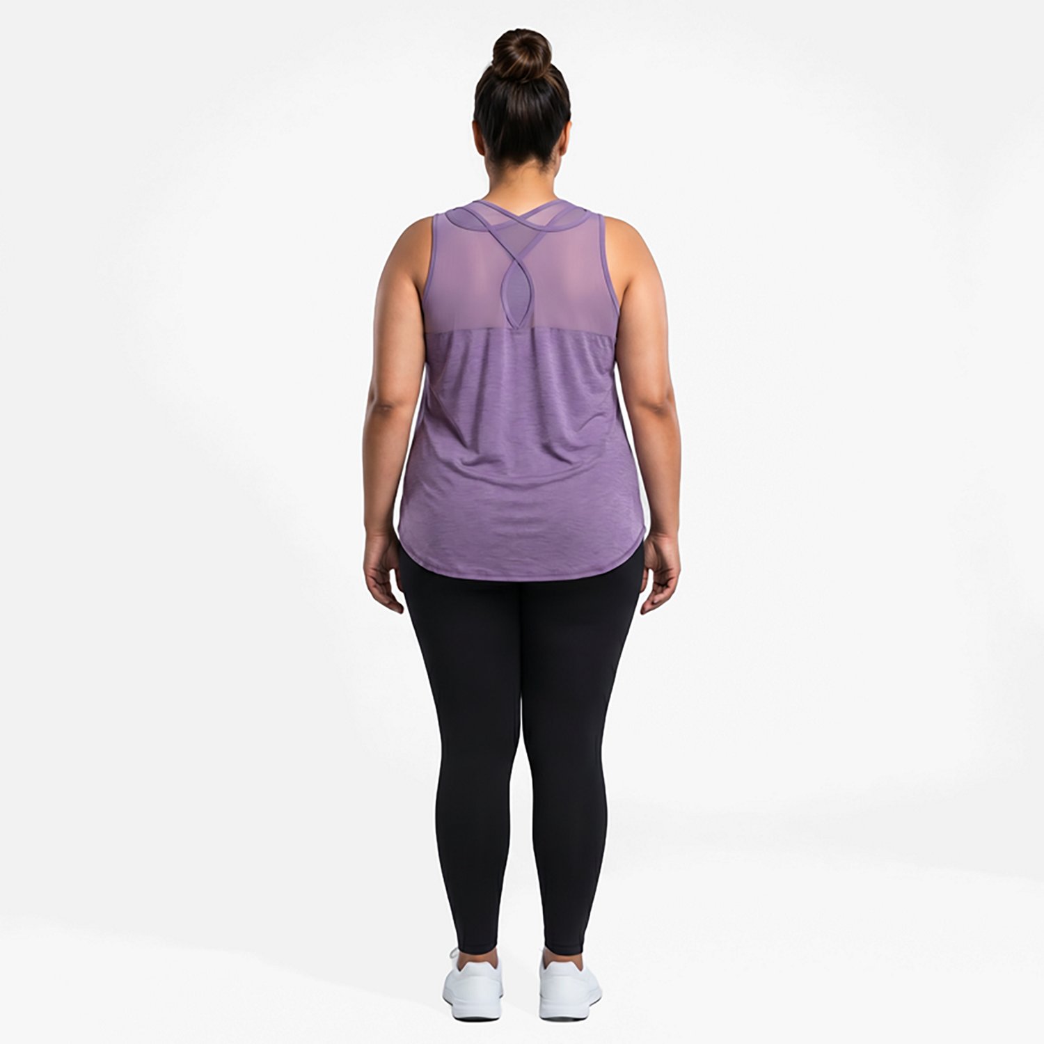 BCG Women's Plus Infinity Mesh Back Tank Top - view number 2