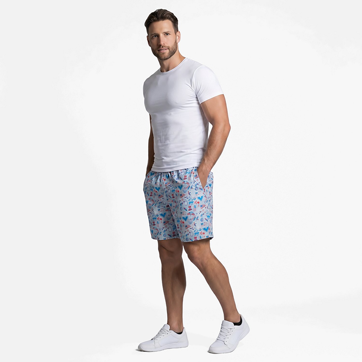 Magellan Outdoors Men's Americana Print Shorts 7 in - view number 2