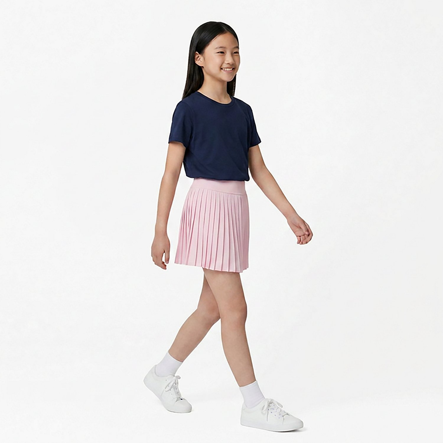 BCG Girls' Tennis Mini Pleat Swing Skort