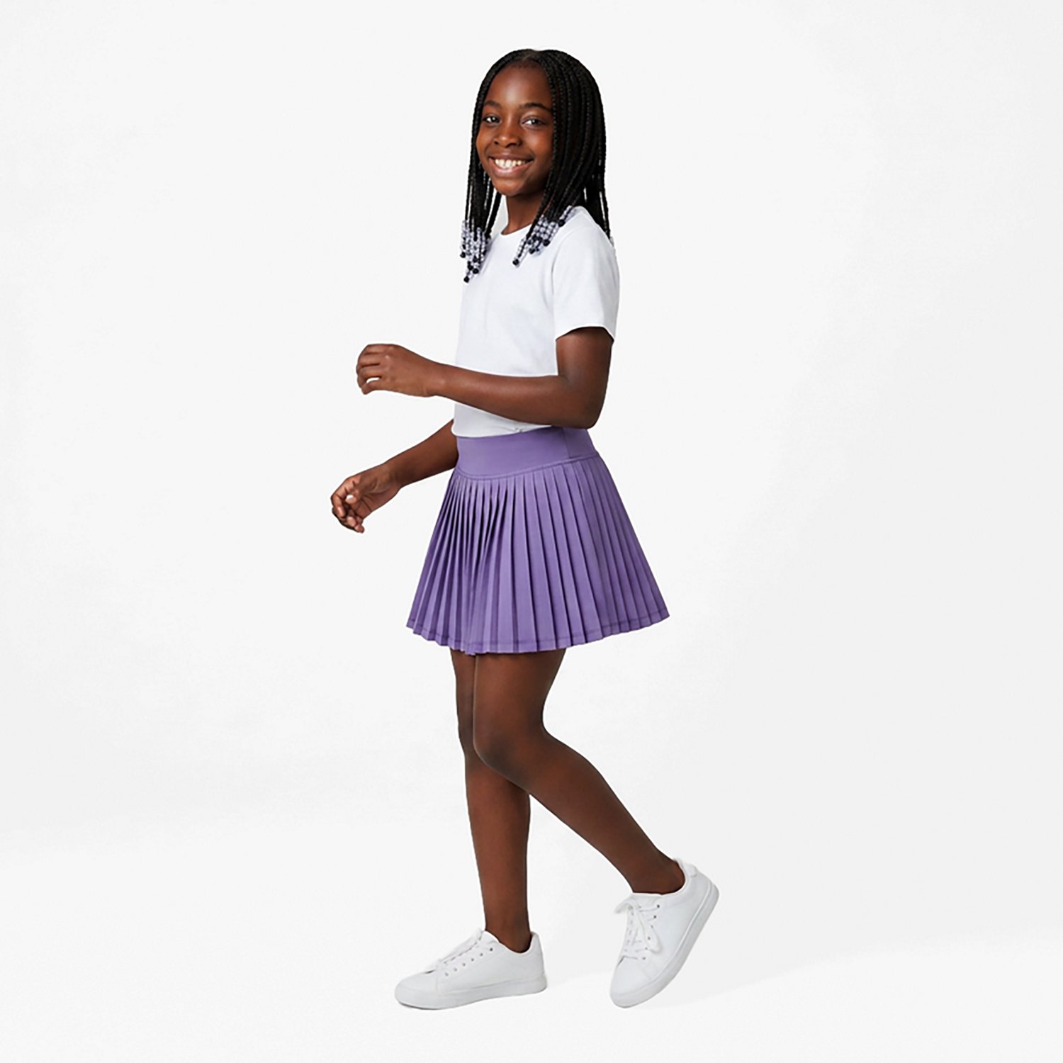 BCG Girls' Tennis Mini Pleat Swing Skort