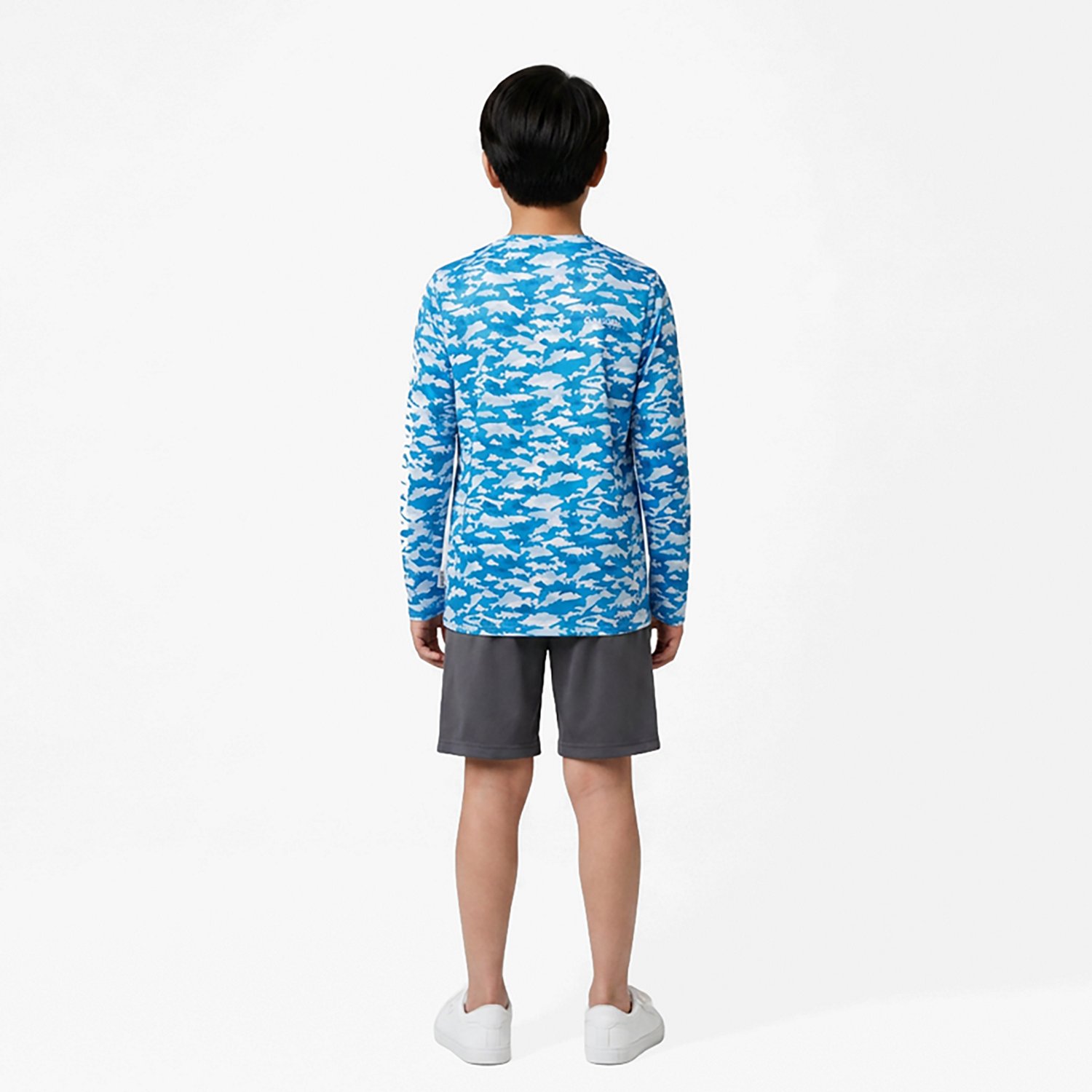 Magellan Outdoors Boys' Fish Camo Crew Long Sleeve T-shirt - view number 3