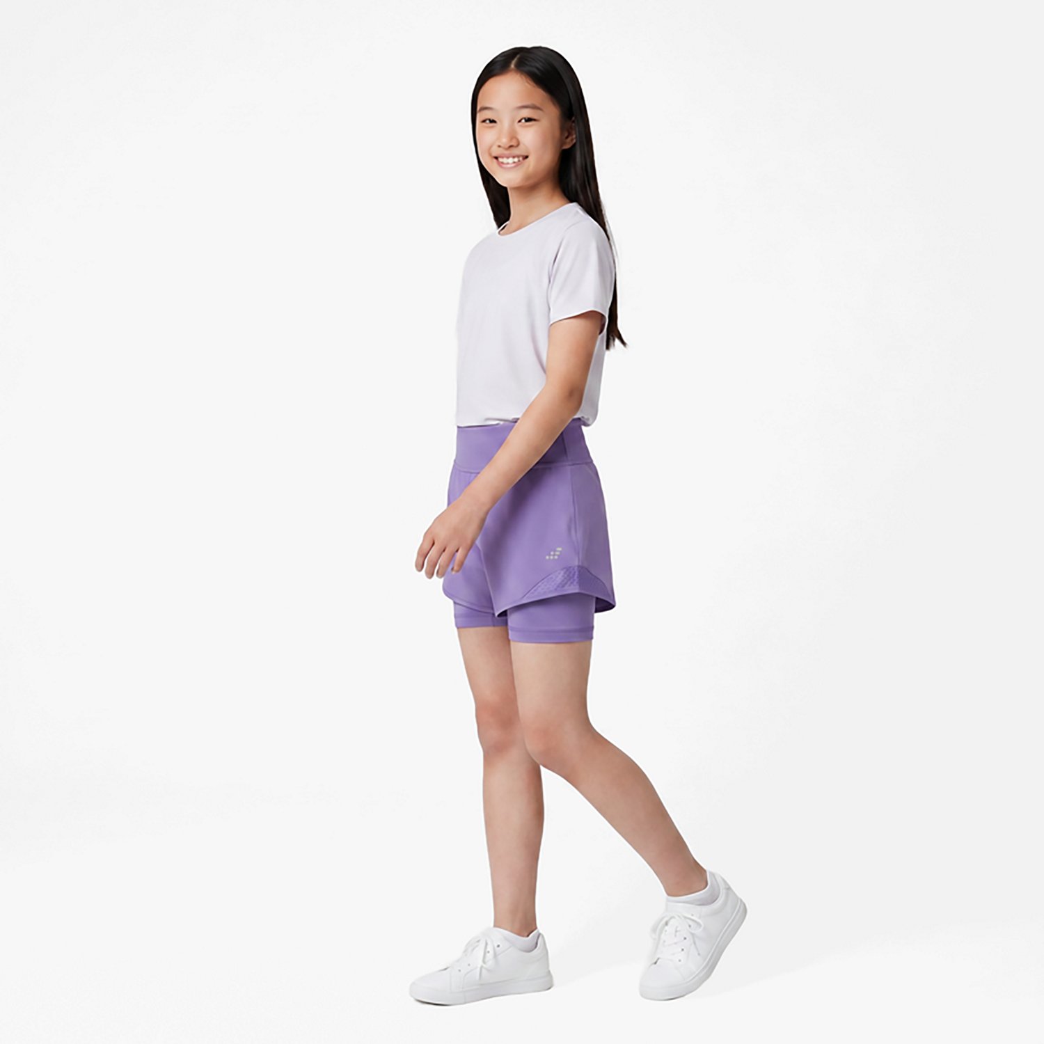 BCG Girls' Run Free Mesh 2in1 Short