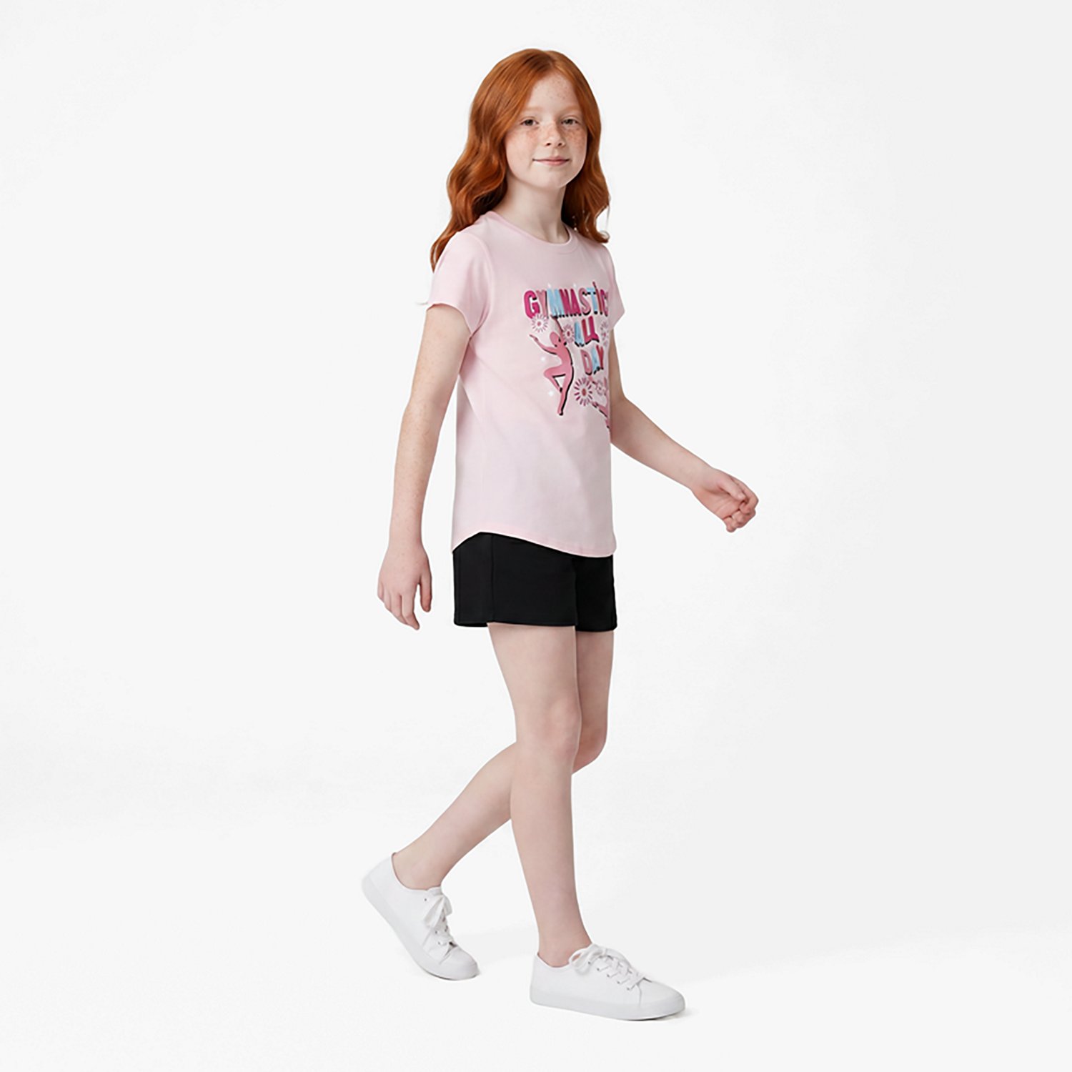 BCG Girls' Training Turbo Floral Gym Tee - view number 3