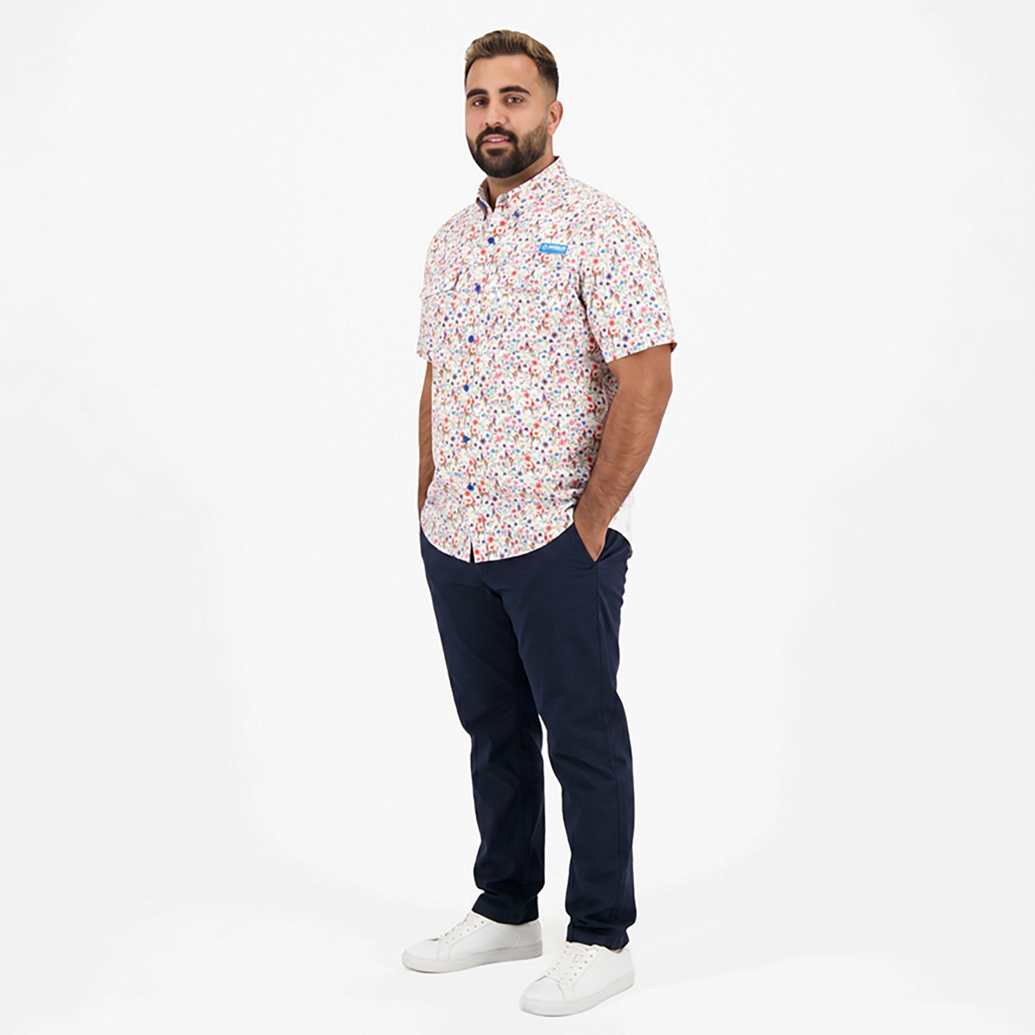 Magellan Outdoors Men’s Laguna Madre Cinco de Mayo Print Fishing Button Up Shirt