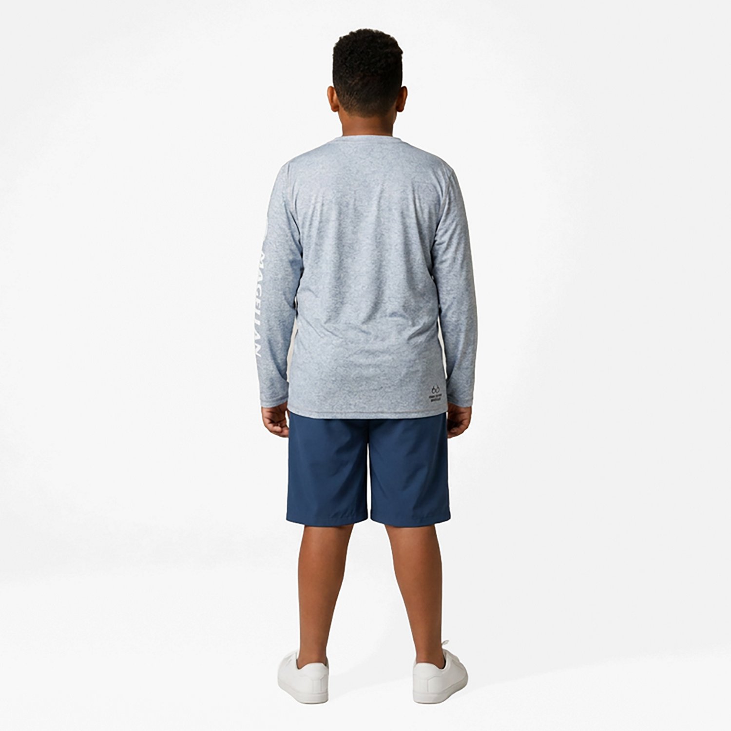 Magellan Outdoors Boys' RT Breeze Reversible Crew Long Sleeve T-shirt