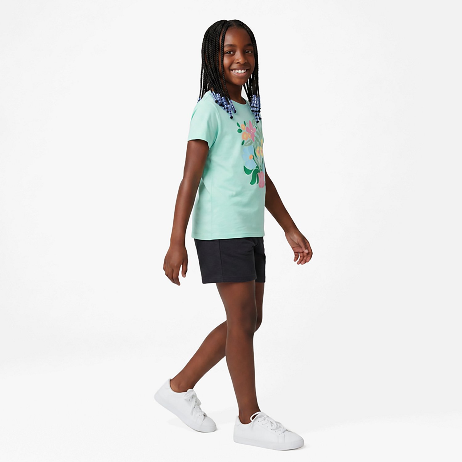 BCG Girls' Cotton GFX Short Sleeve T-Shirt - view number 3