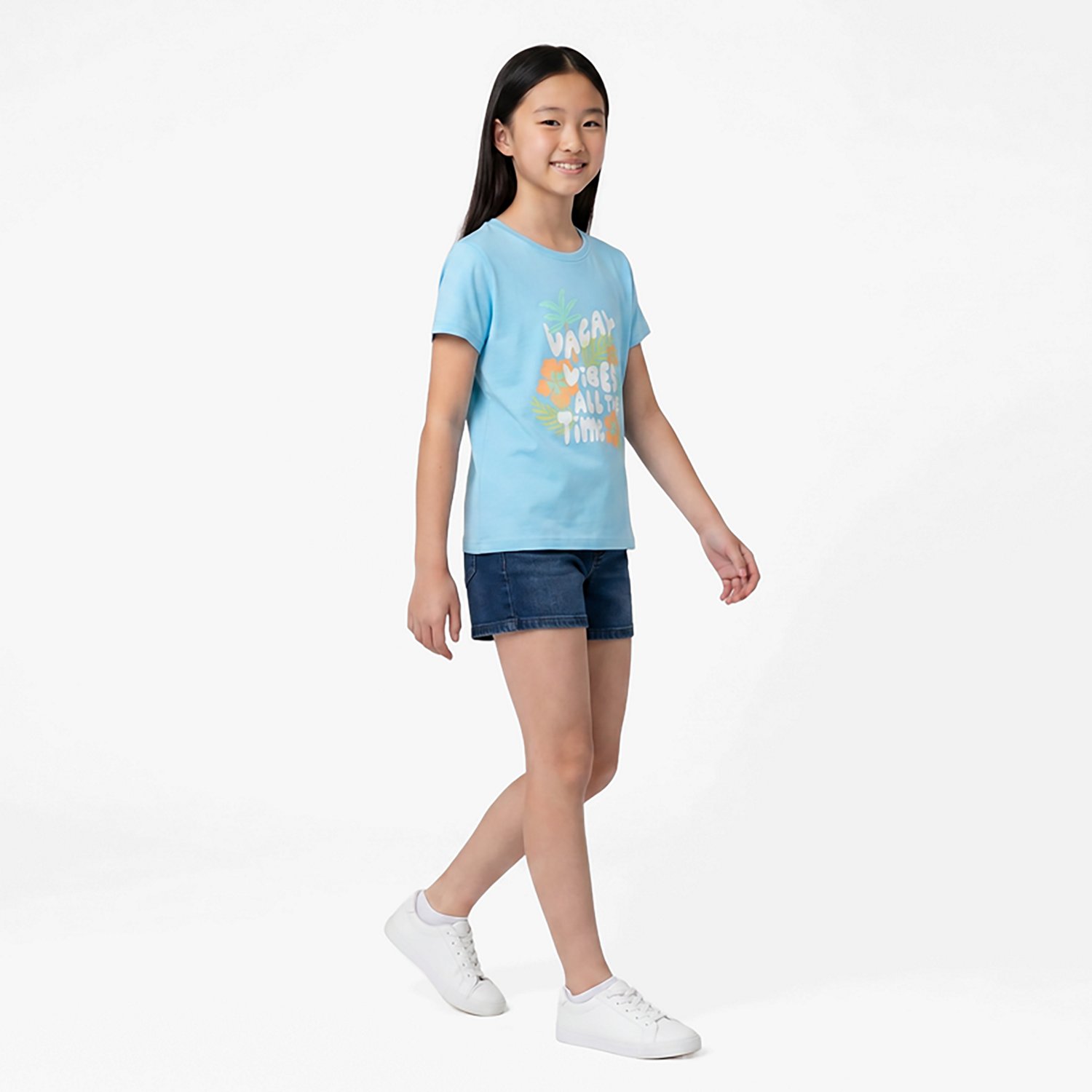 BCG Girls Lifestyle Soft Cotton Vacay T-Shirt