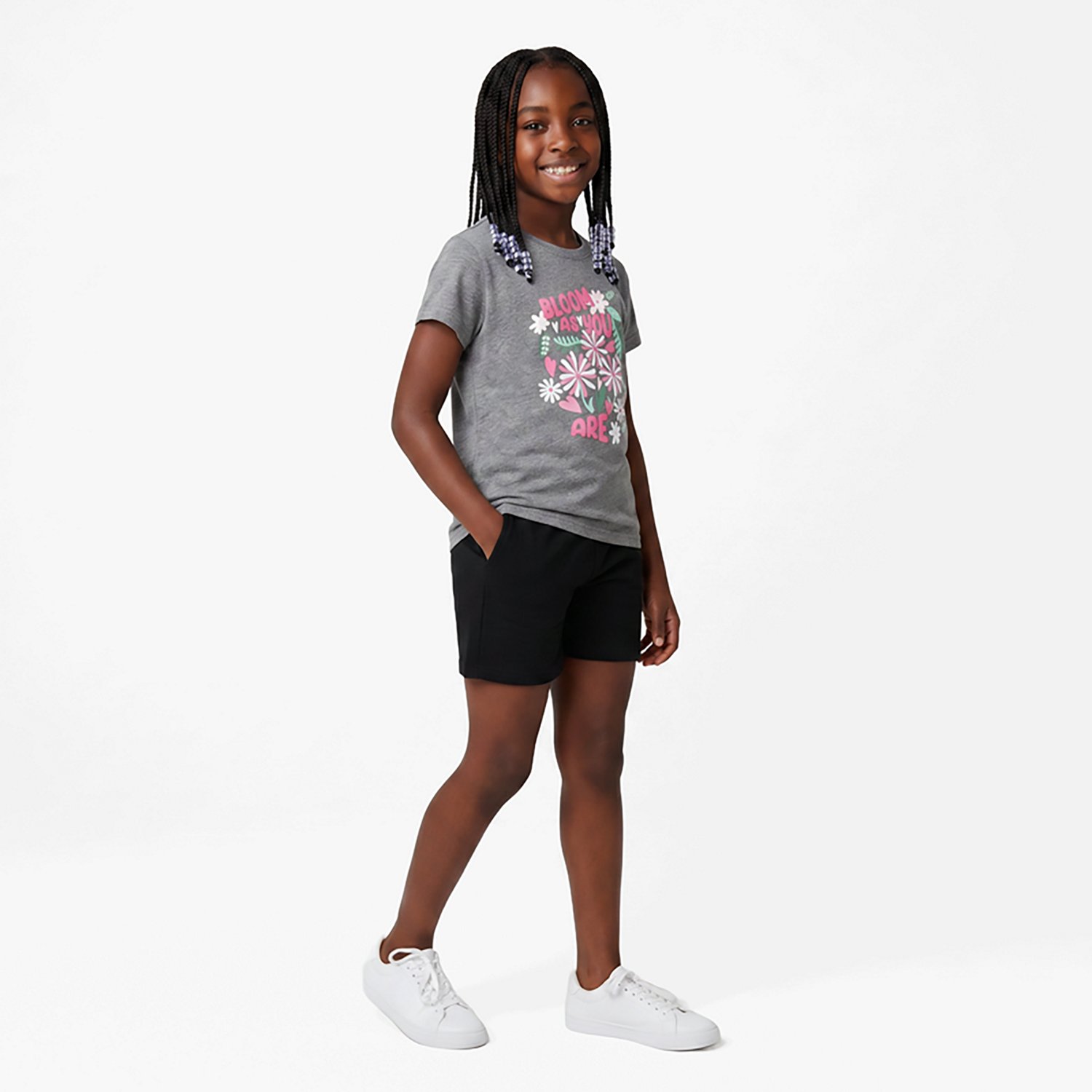 BCG Girls' Lifestyle Cotton Bloom Short Sleeve T-Shirt - view number 3