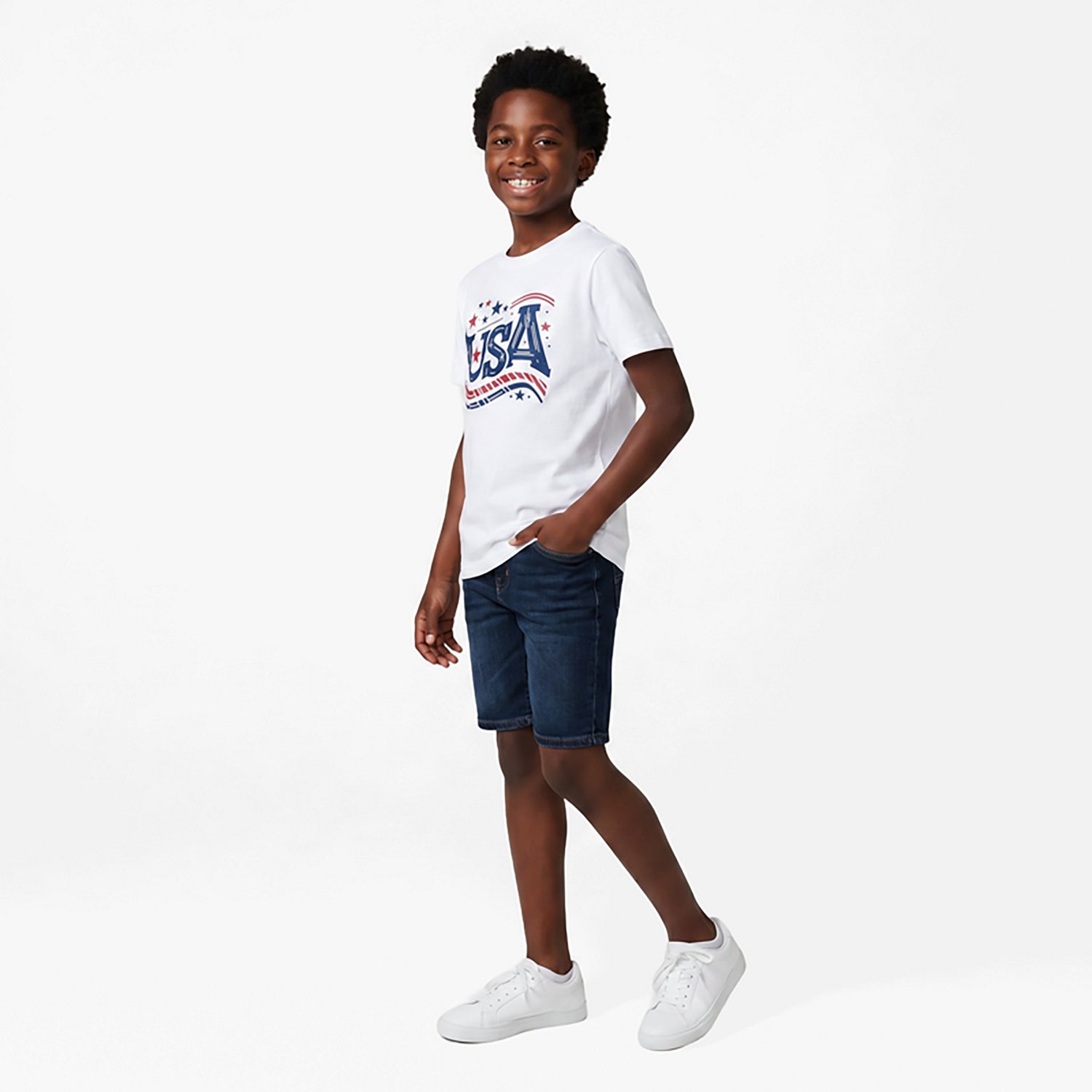 BCG Boys' Cotton Graphic Short Sleeve T-Shirt