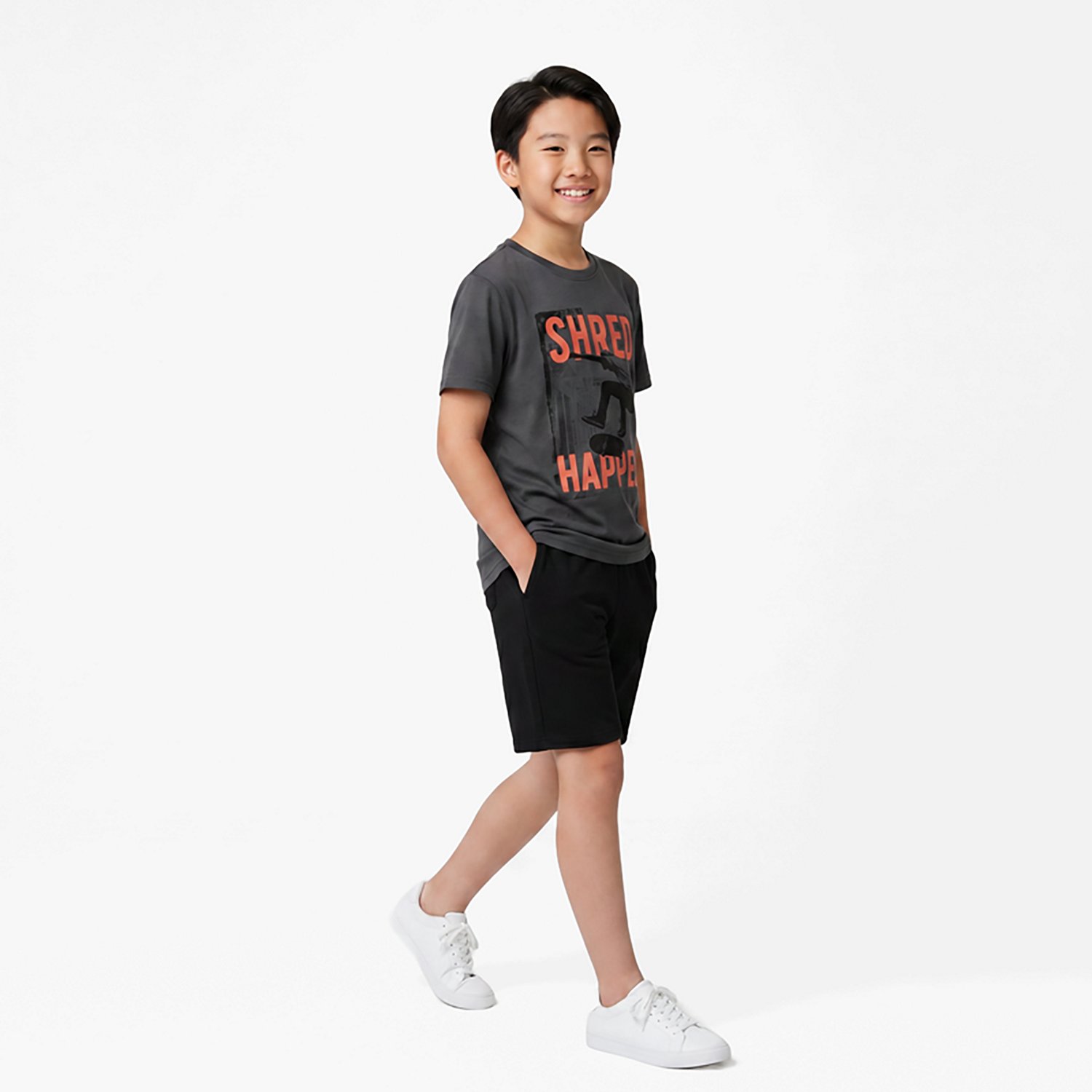 BCG Boys' Cotton Graphic Short Sleeve T-shirt