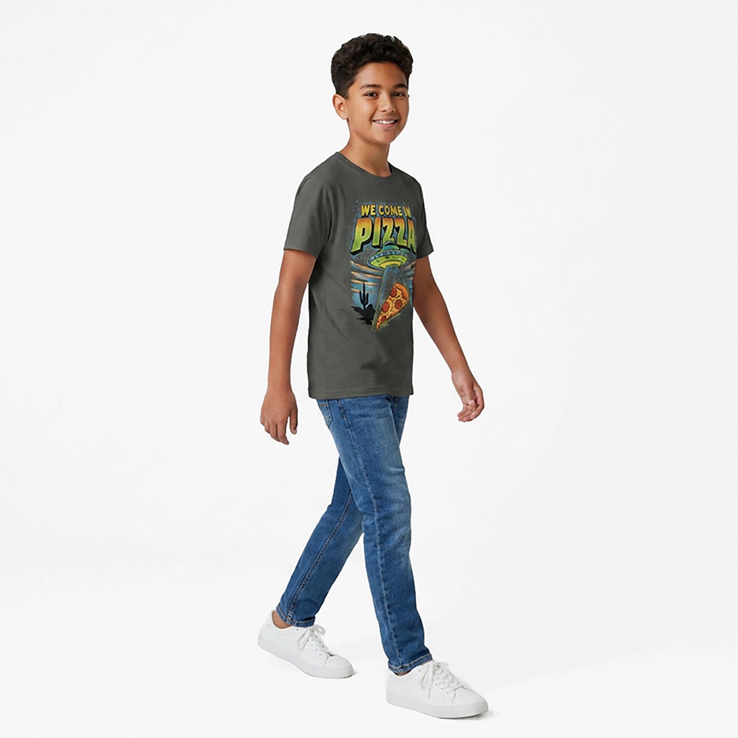 BCG Boys’ We Come Pizza T-Shirt