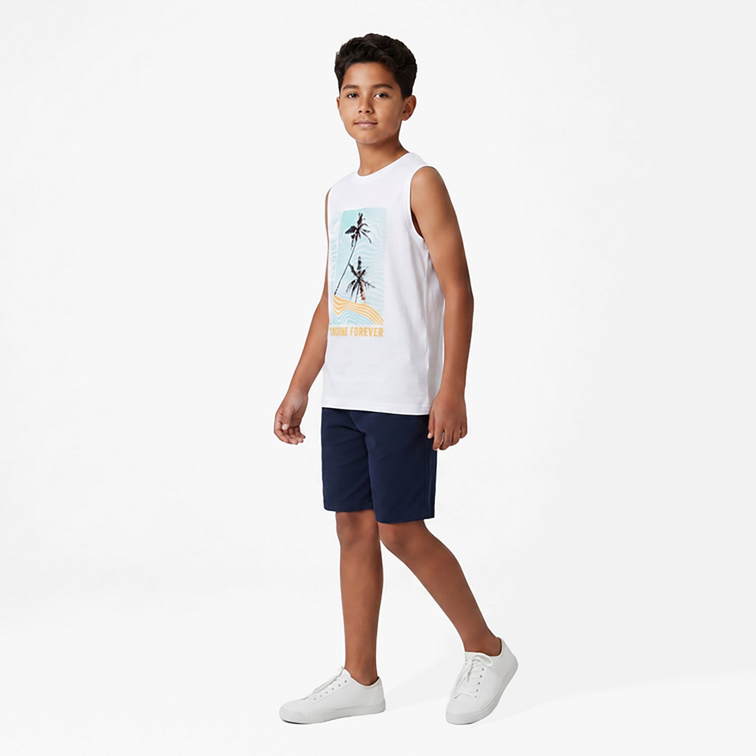 BCG Boys’ Cotton GFX Muscle T-Shirt