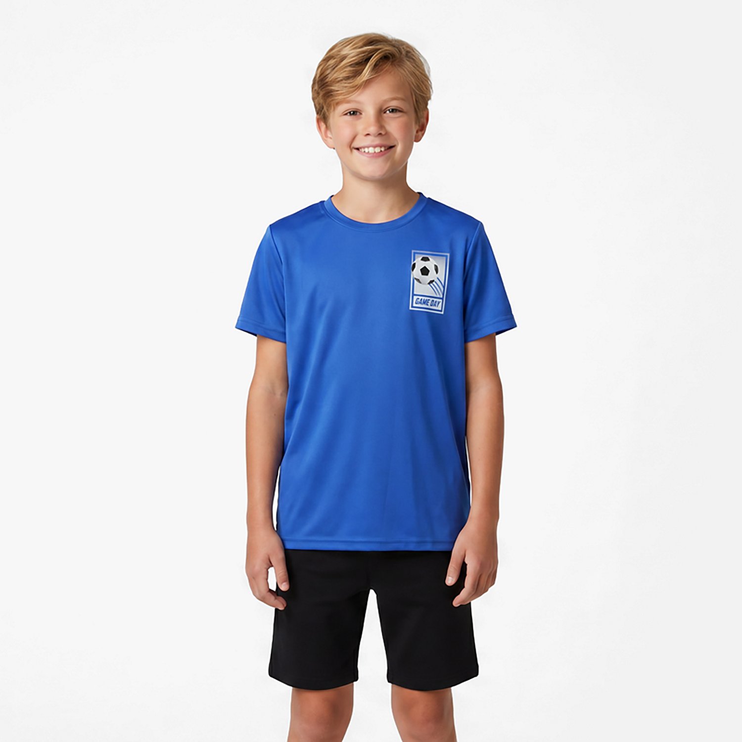 BCG Boys' Turbo Performance Graphic Short Sleeve T-Shirt