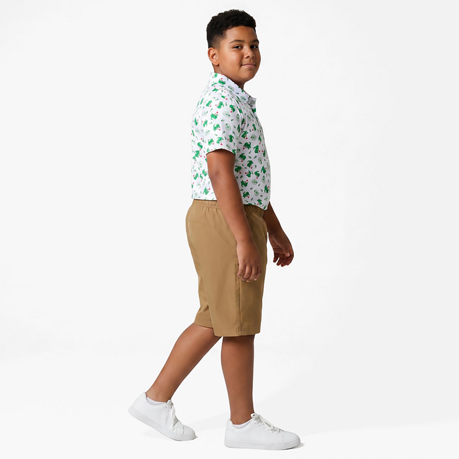 BCG Boys' Golf Gator Print Polo Set