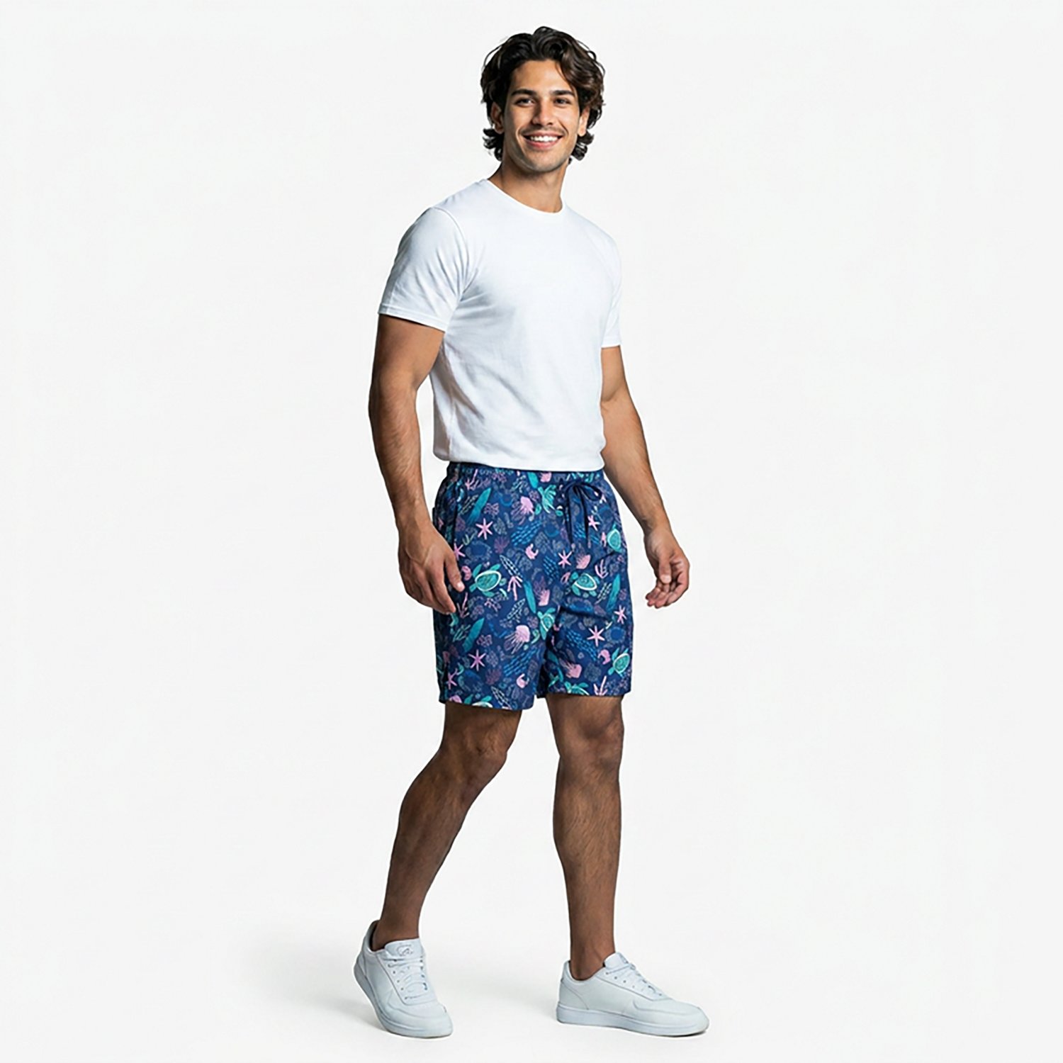 O'Rageous Men's Jely Printed Volley Liner Shorts 5 in. - view number 2