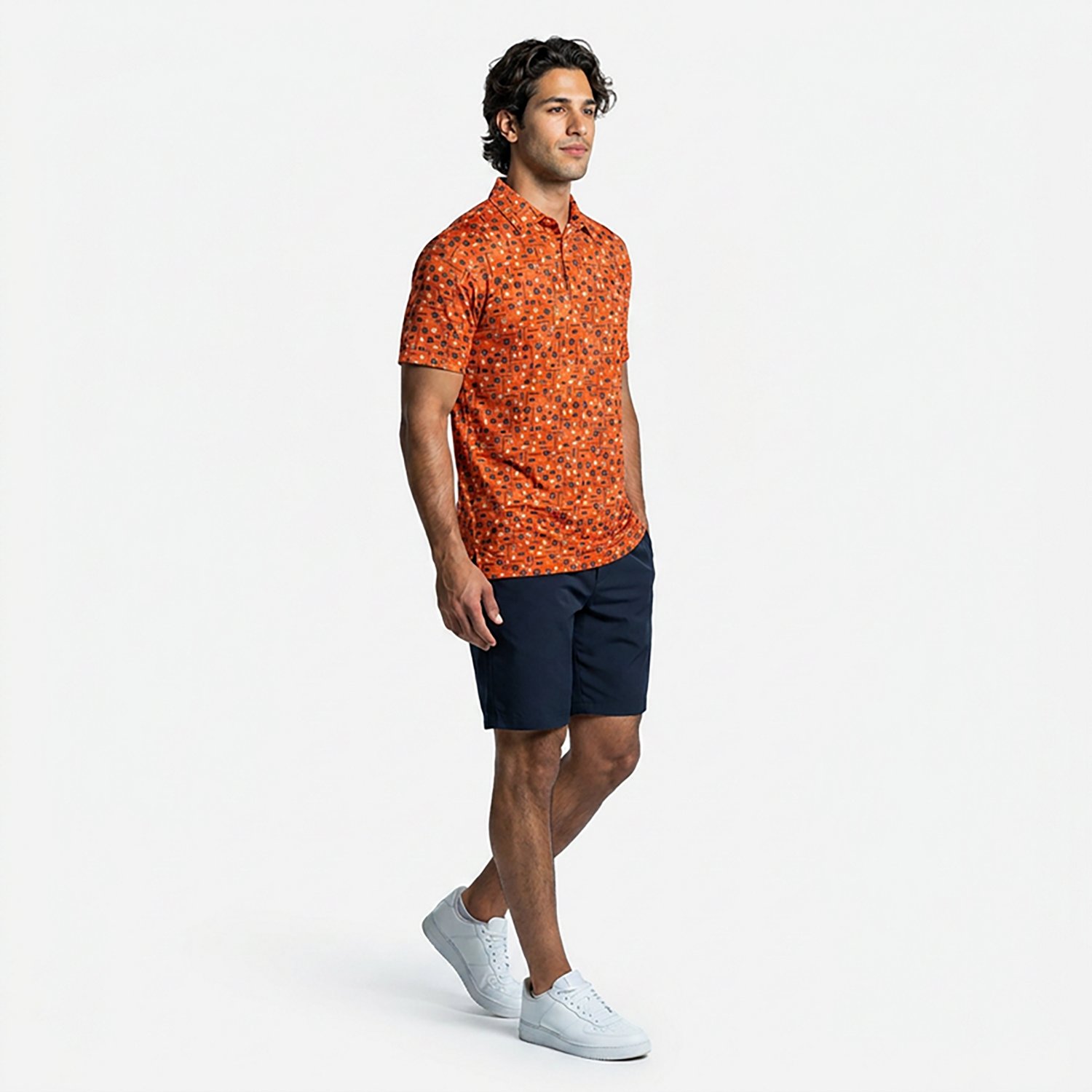Antigua Men's Houston Astros Lateral Short Sleeve Polo - view number 2