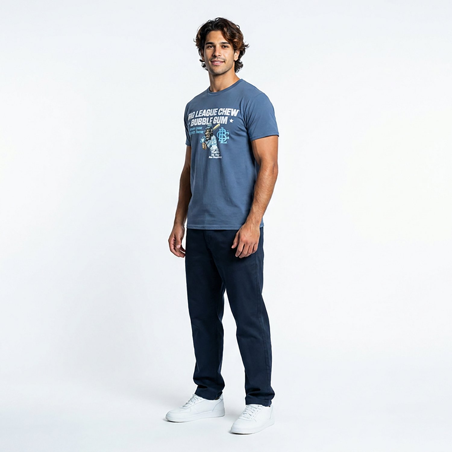 Big League Chew Men's Rally Blue Raspberry Short Sleeve T-shirt