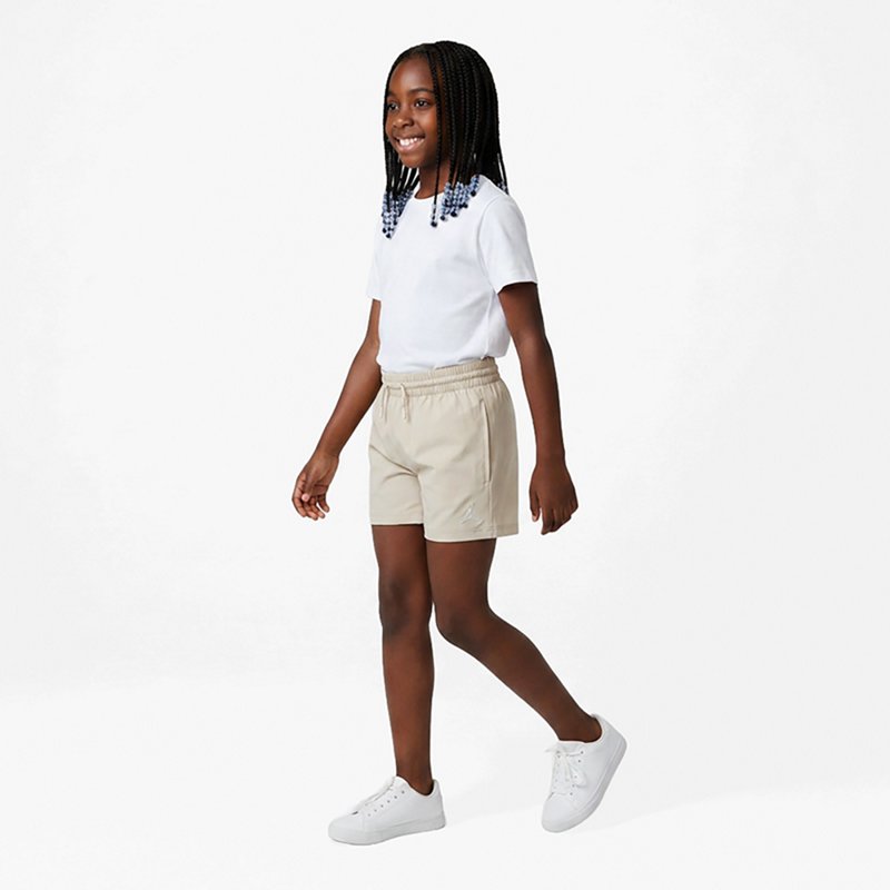 Jordan Girls' 7-16 Essentials Woven Pull-On Shorts - Light Brown
