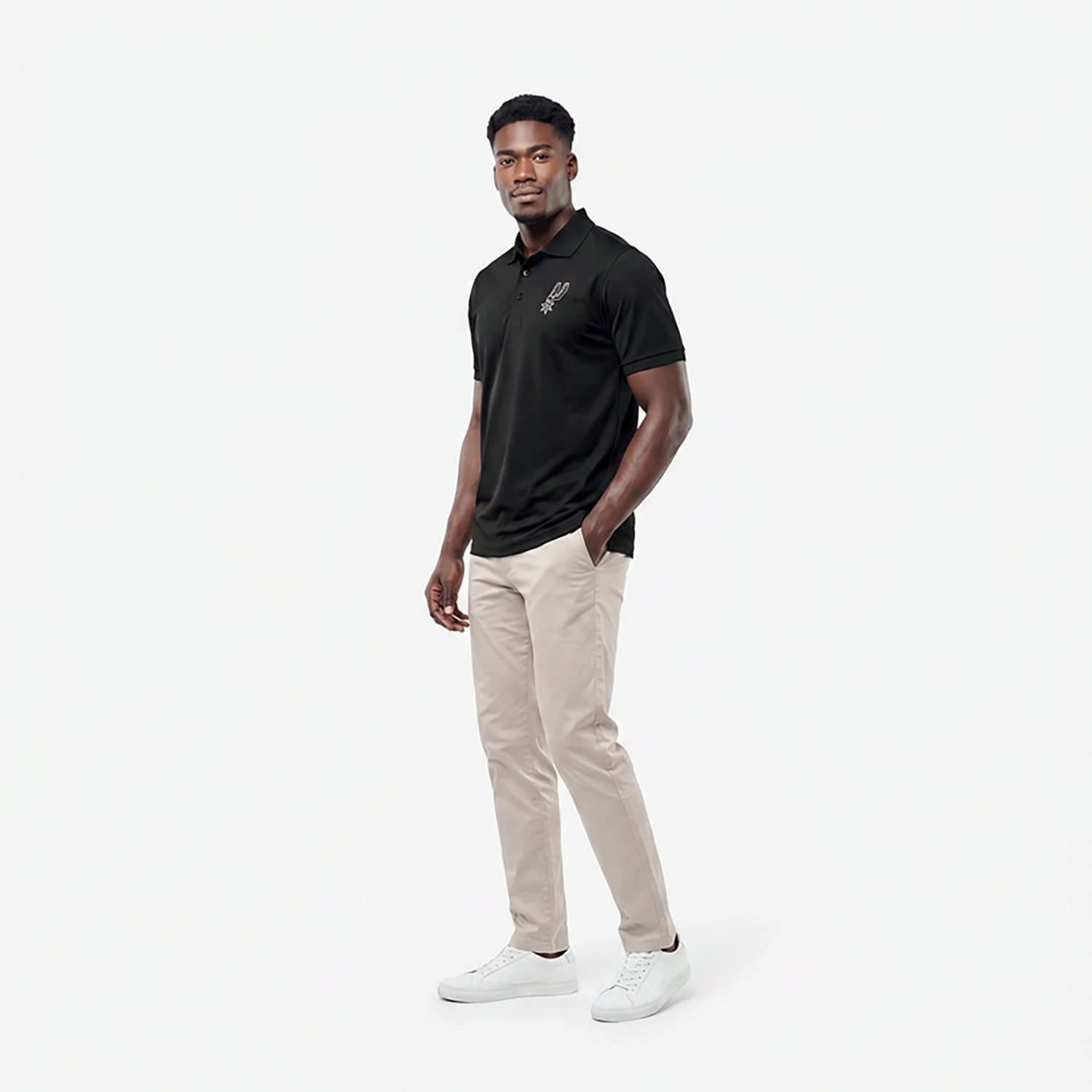 Antigua Men's San Antonio Spurs Legacy Pique Polo Shirt - view number 3
