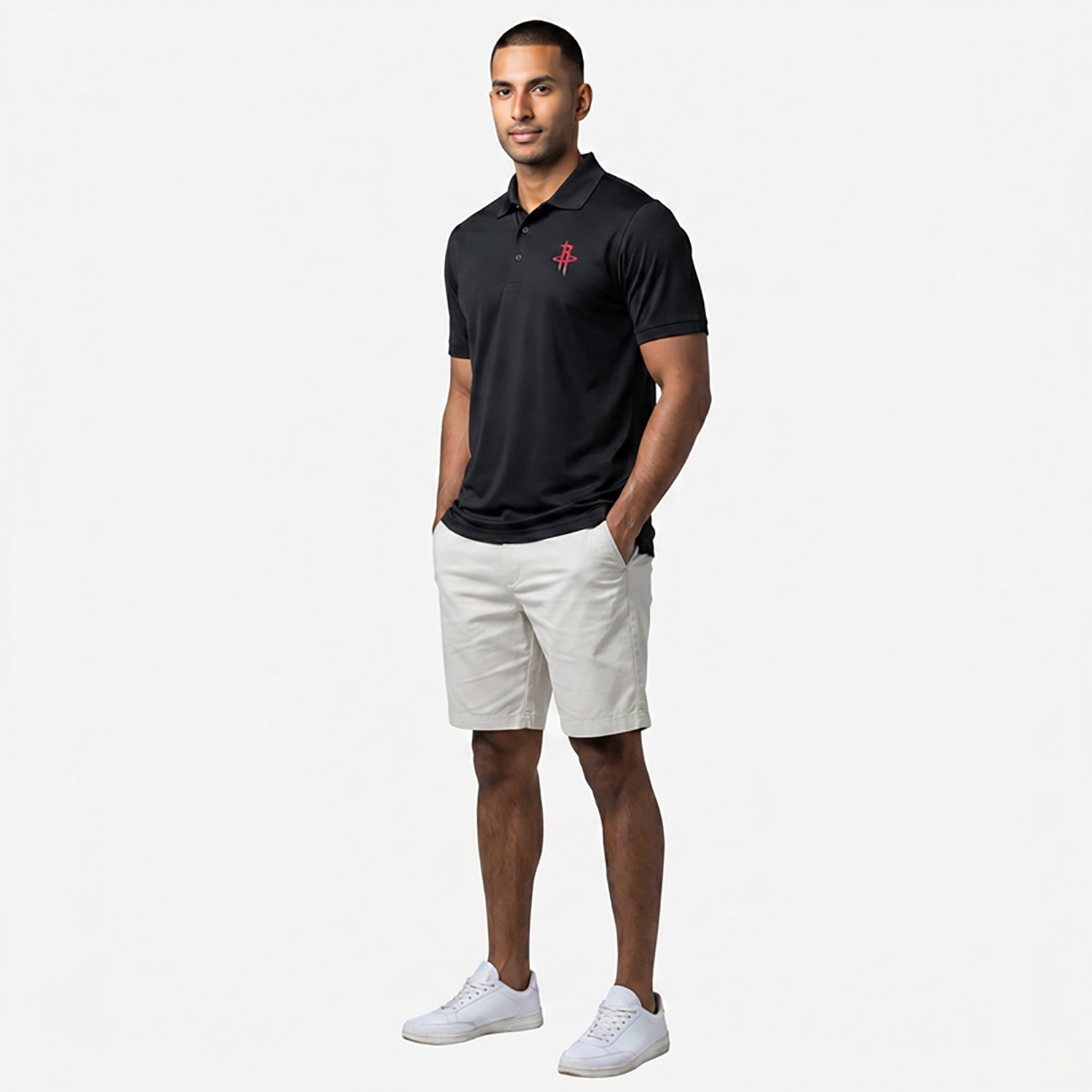Antigua Men's Houston Rockets Legacy Pique Polo Shirt