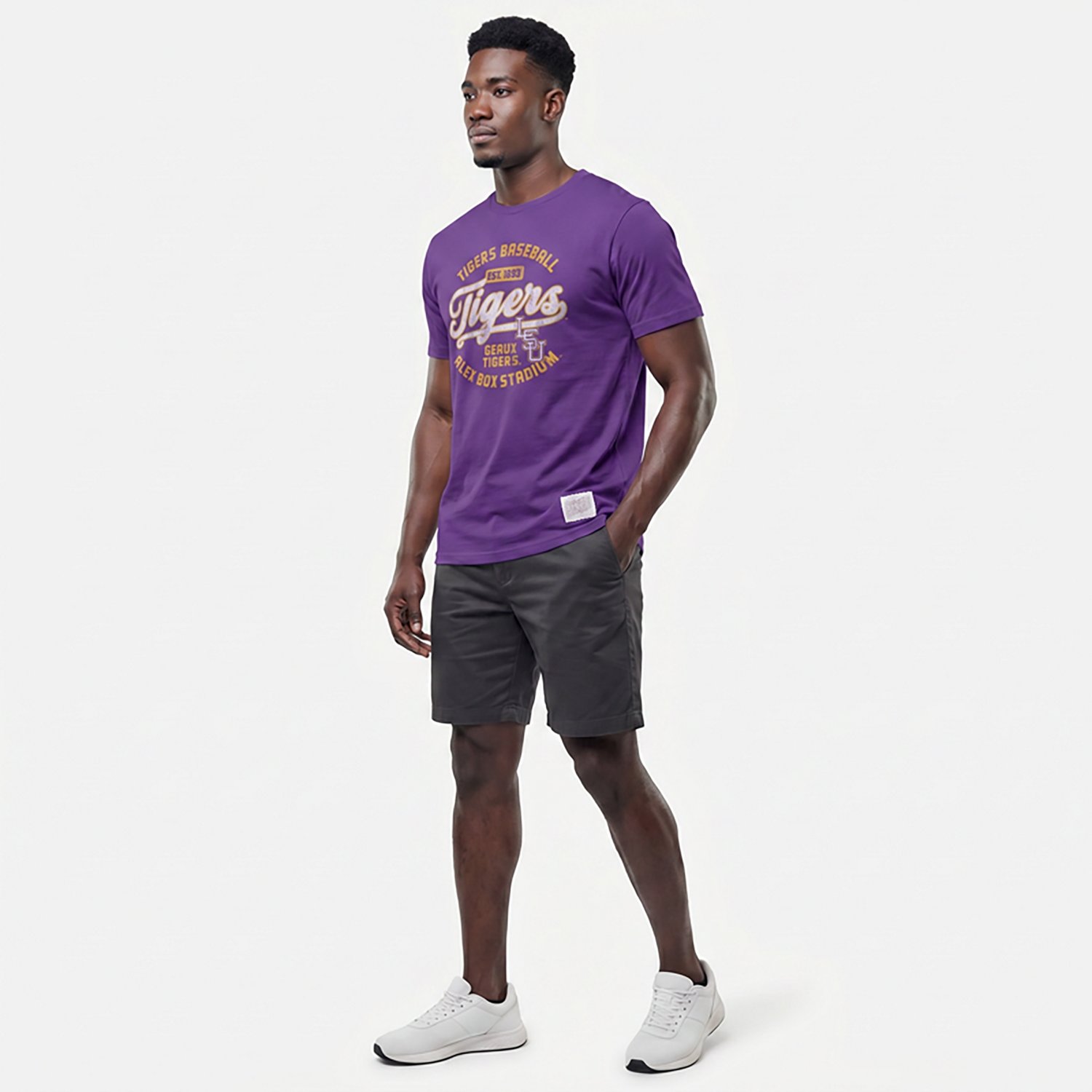 WILDCAT RETRO Men's LSU Baseball Tigers Script T-shirt