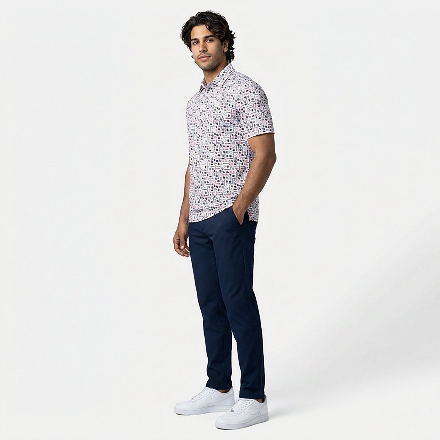 Antigua Men's Houston Texans Lateral Polo - view number 2