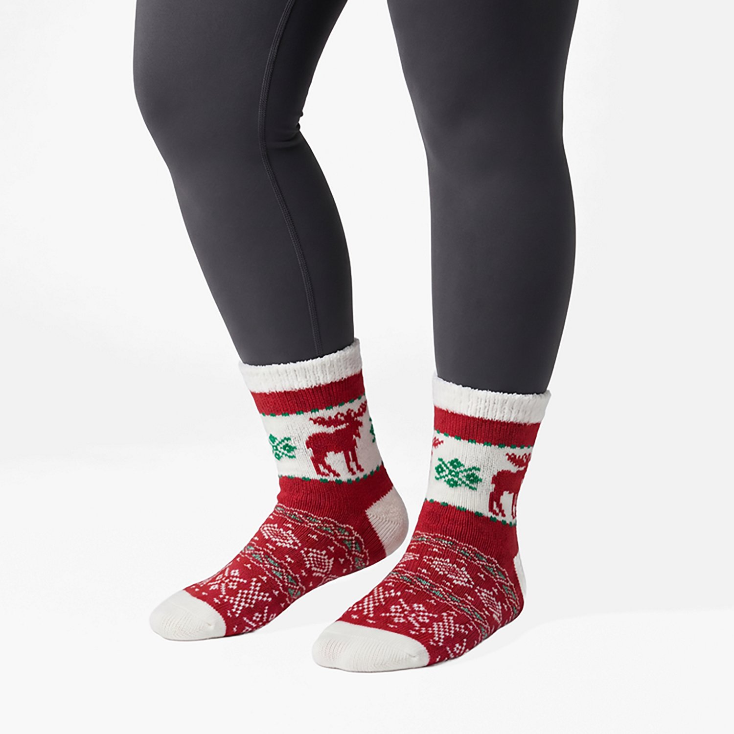Magellan Outdoors Women's Snowy Moose Lodge Crew Socks